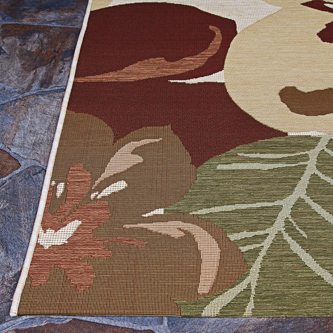 Dolce Novella Rose Bud Floral Synthetic Area Rug - 2'3" x 3'11"