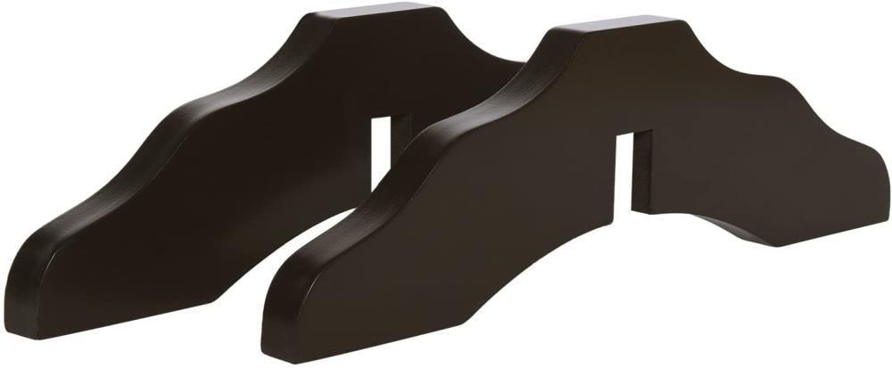 Arf Pets 31.5" Tall Freestanding Folding Dog Gate with Door - Dark Brown