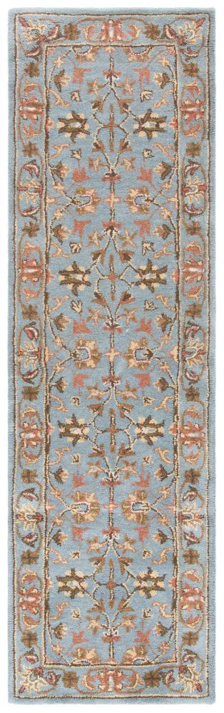 Heritage HG969 Hand Tufted Runner Rug - Blue/Blue - 2'3"x18' - Safavieh.