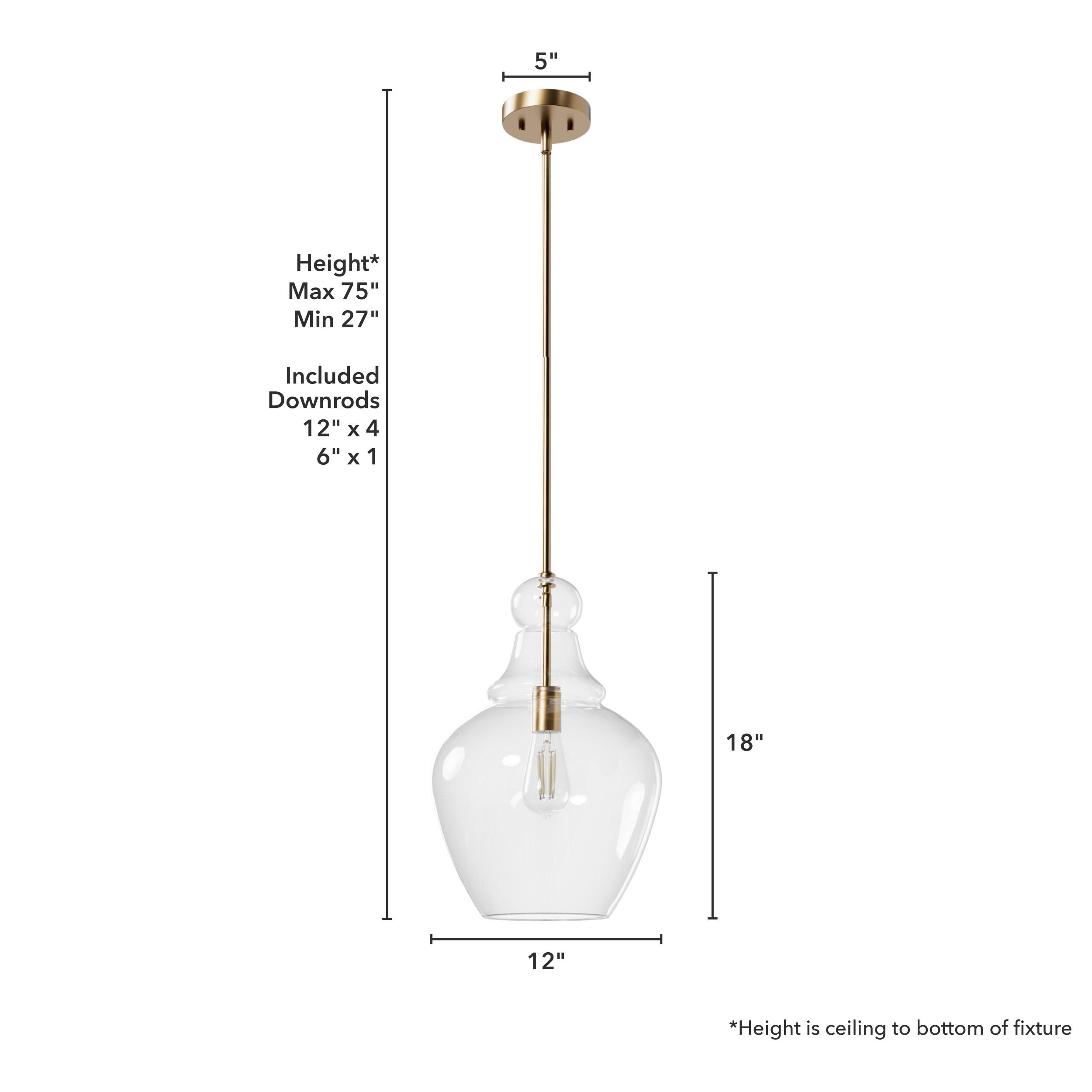 Maple Park 1 Light Bell Pendant
