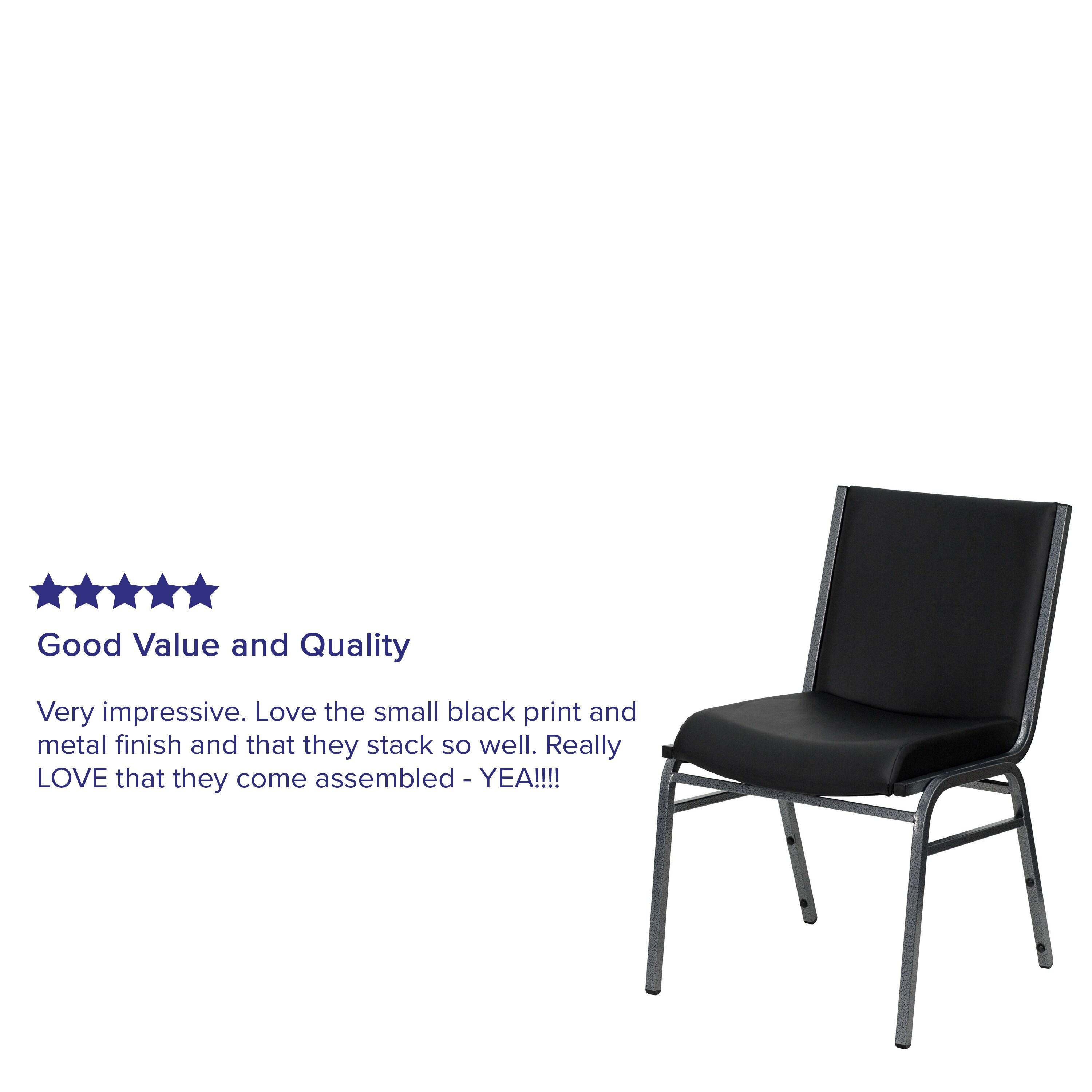 Flash Furniture Gunther Heavy Duty Stack Chair (Set of 4)