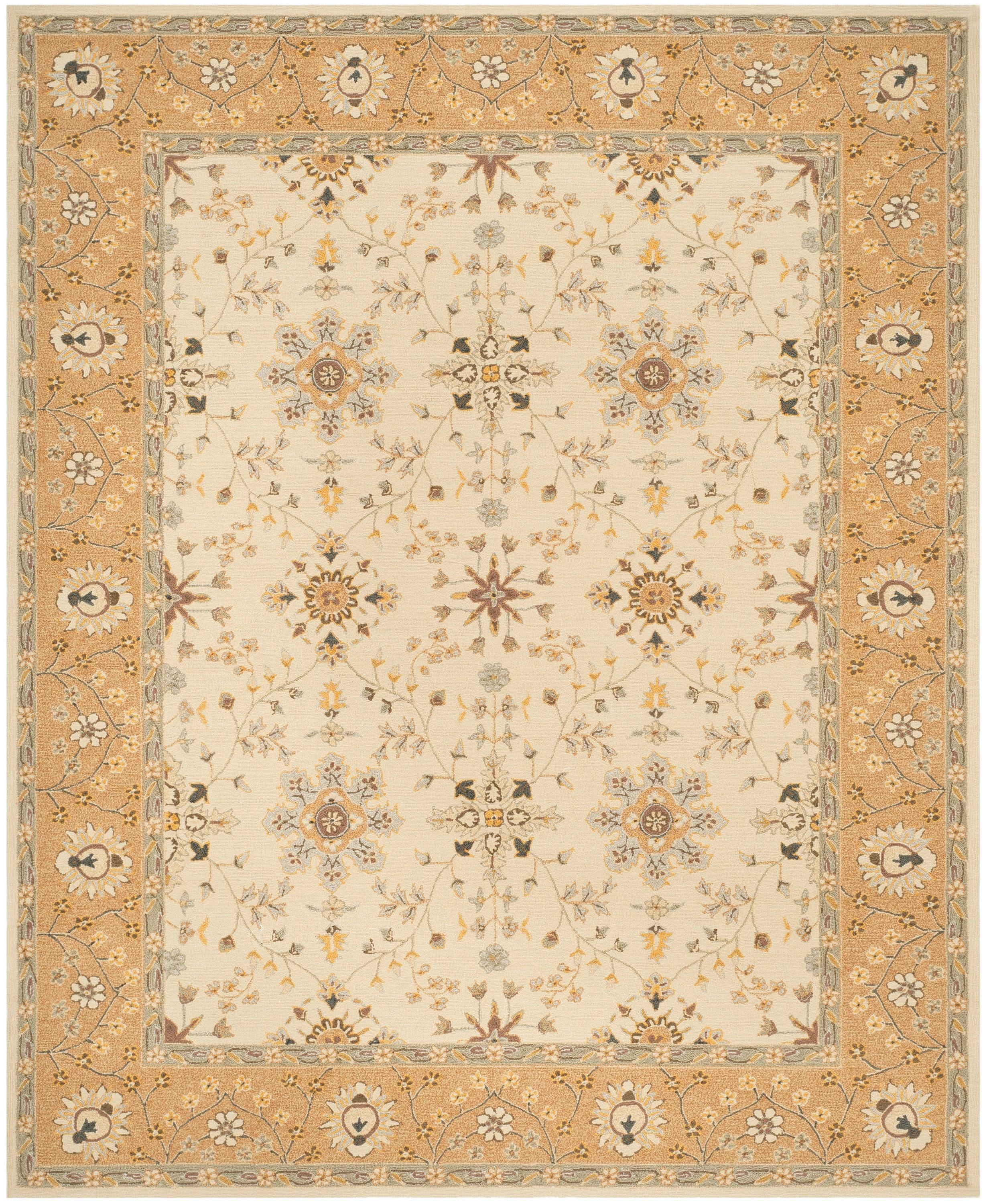 Easy Care EZC751 Hand Hooked Area Rug - Ivory/Beige - 4'x6' - Safavieh.