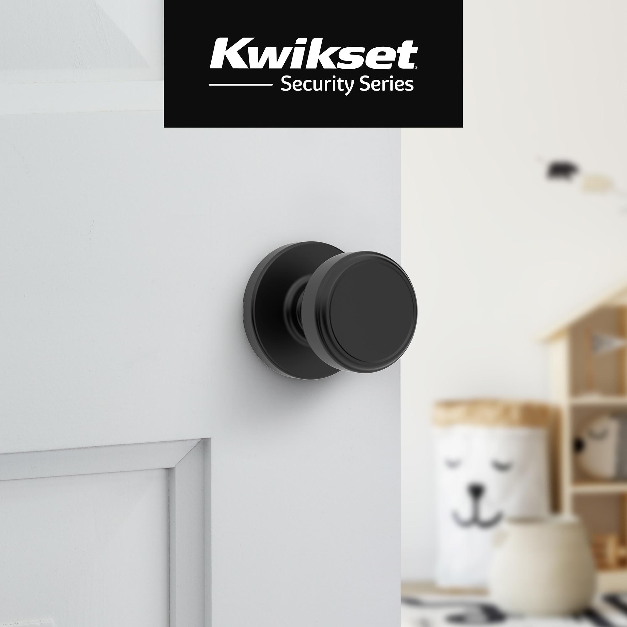 Coastal Interior Door Knobs for Closet, Matt Black Door Knobs Door Handles, Heavy Duty Dummy Door Knob with Round Rosette