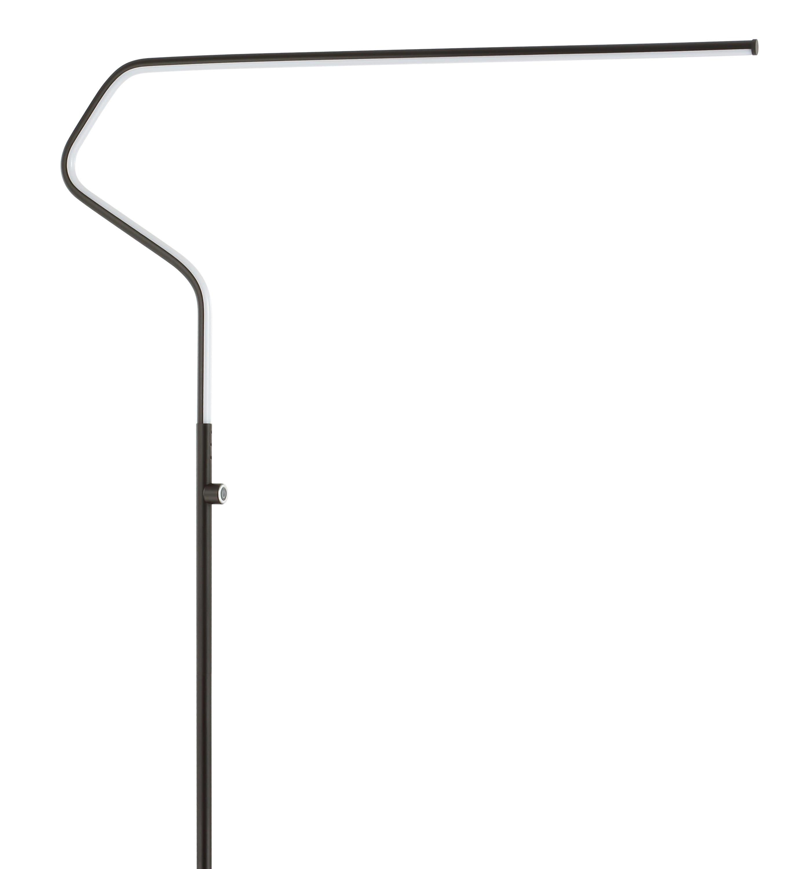 JONATHAN Y JYL7020B Julian 65.25" Integrated LED Metal Floor Lamp, Minimalistic, Modern, Contemporary for living room, dinning room, bedroom, office, Black