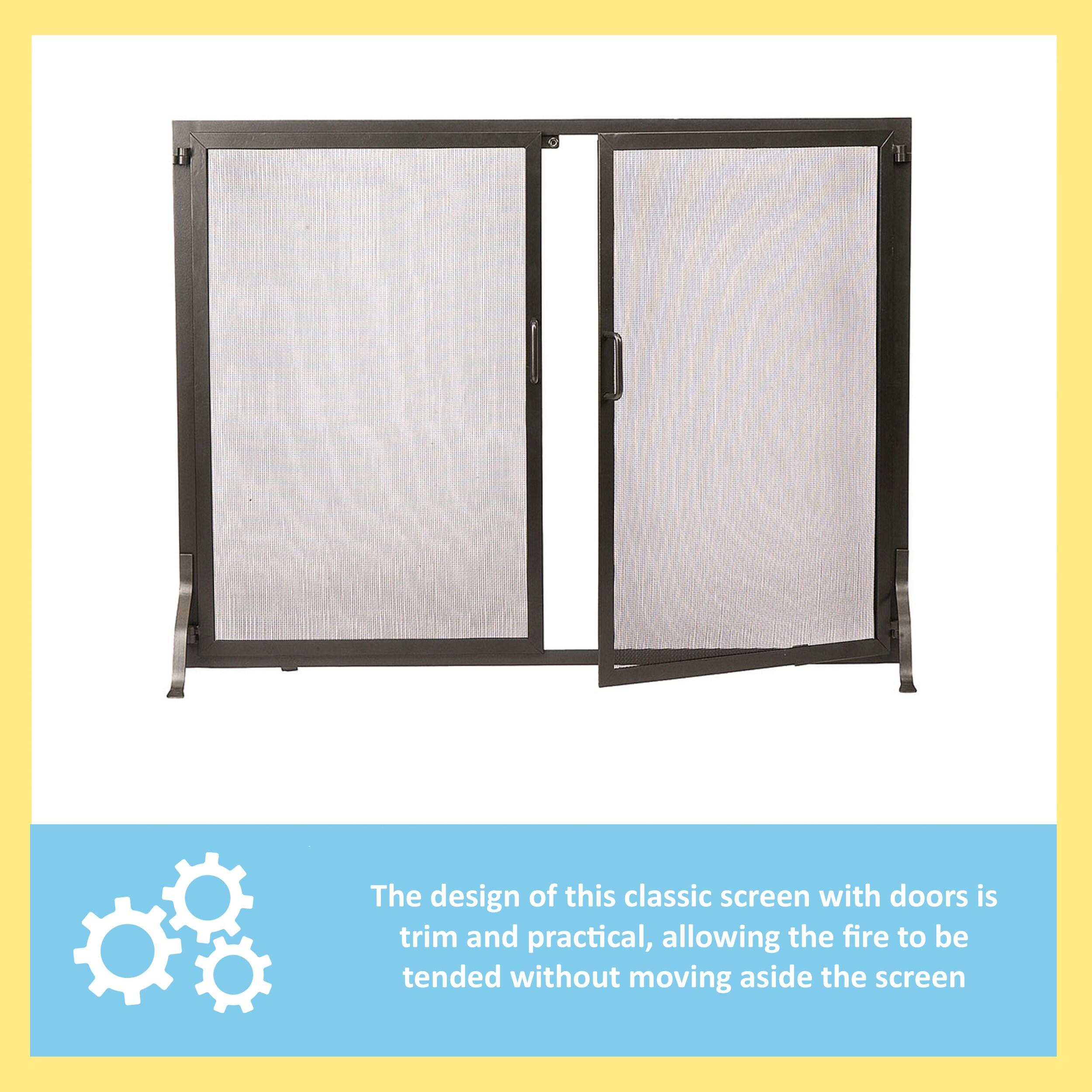 Red Barrel Studio® Ayaz Iron Fireplace Screen