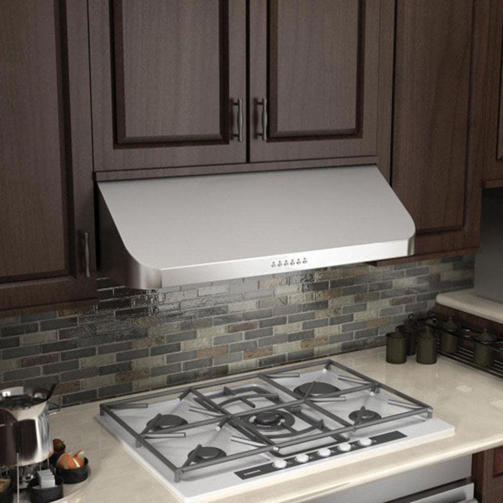 30" 600 CFM Ducted Under Cabinet Range Hood in Brushed 430 Stainless Steel