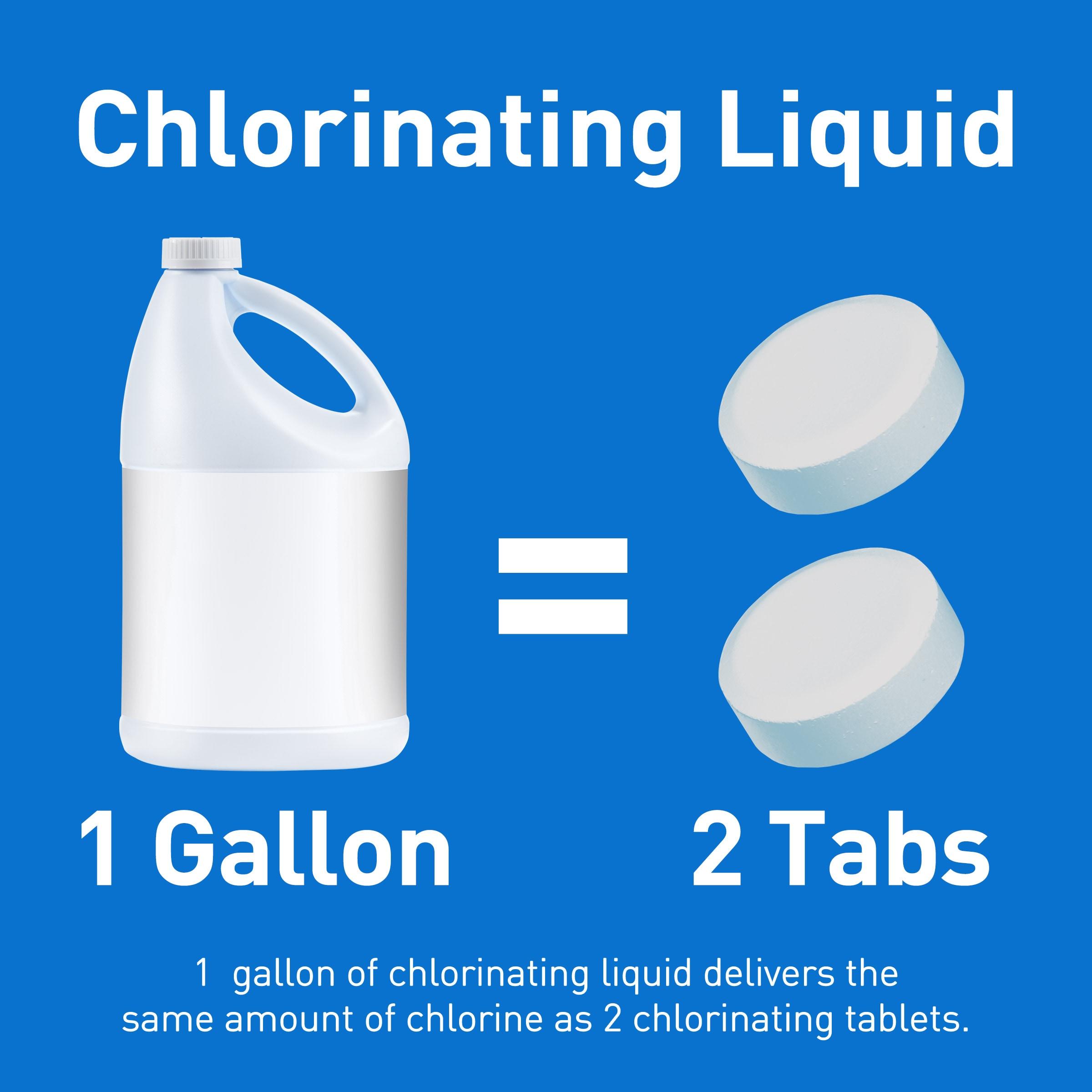 Pool Essentials Chlorinating Liquid for Swimming Pools, 1 Gallon