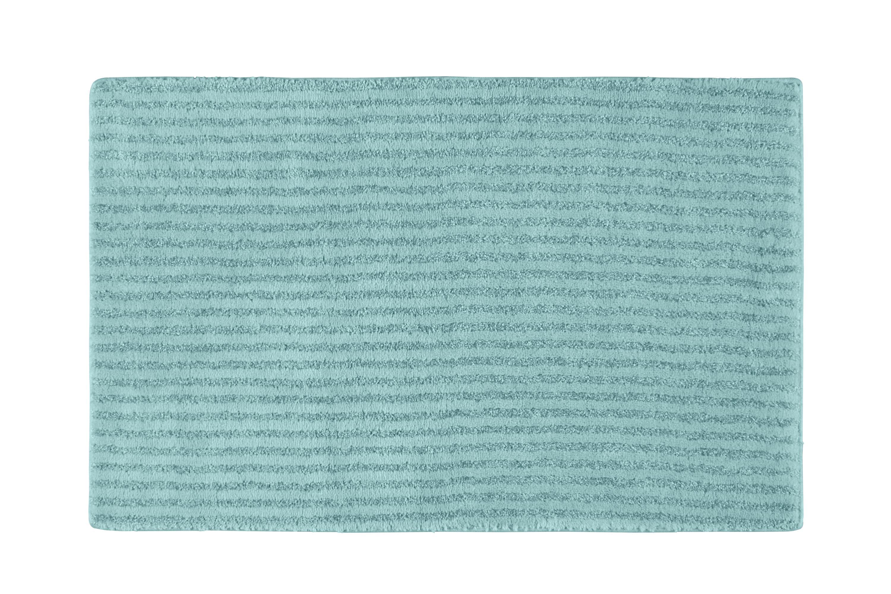 24"x40" Sheridan Plush Washable Nylon Bath Rug Sea foam - Garland