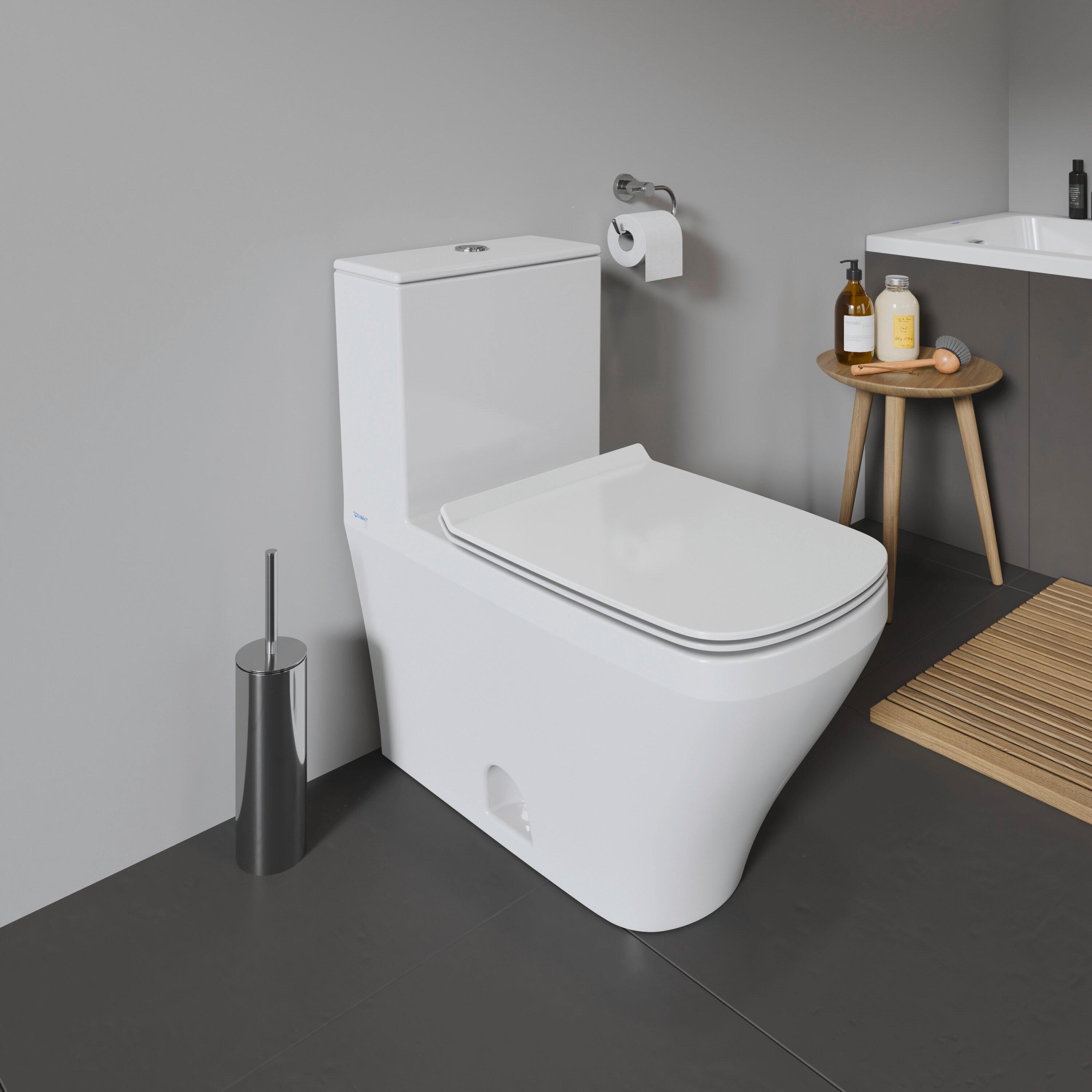 DuraStyle Dual Flush Elongated One-Piece Toilet (Seat Not Included)