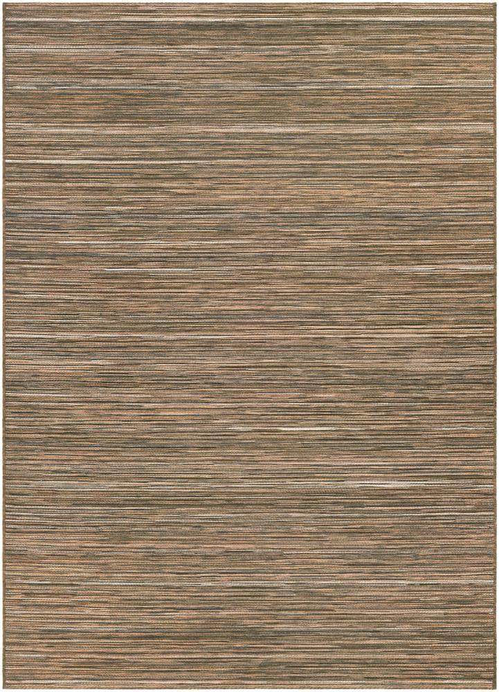 Couristan Cape Hinsdale Indoor / Outdoor Area Rug, Brown-Ivory, 3'11" x 5'6"