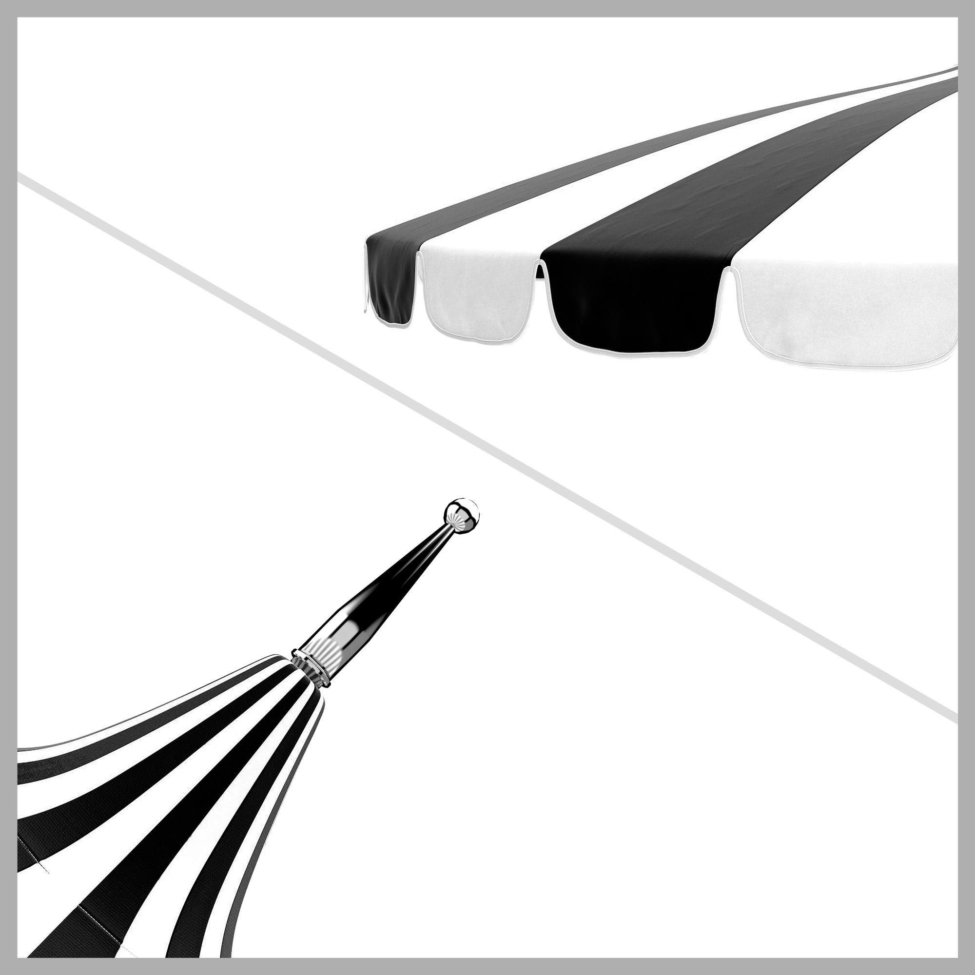 California Umbrella Pagoda 8.5-ft. Striped Pacifica Patio Umbrella