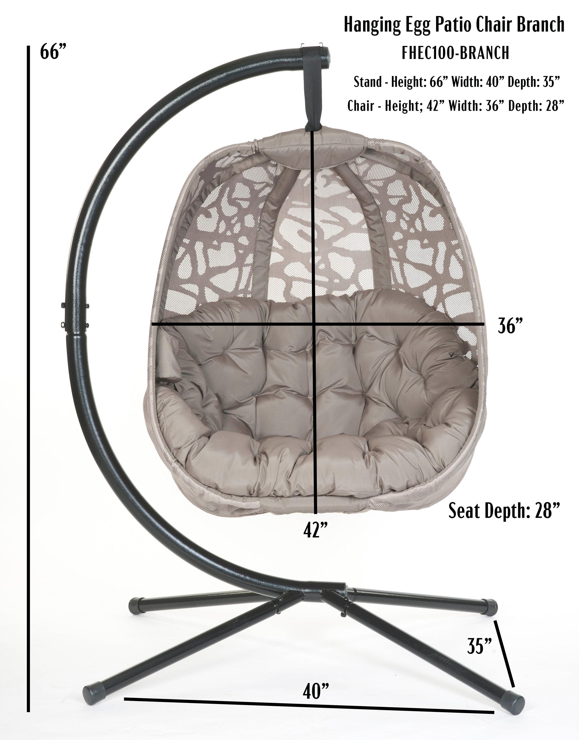 Egg Chair Porch Swing with Stand