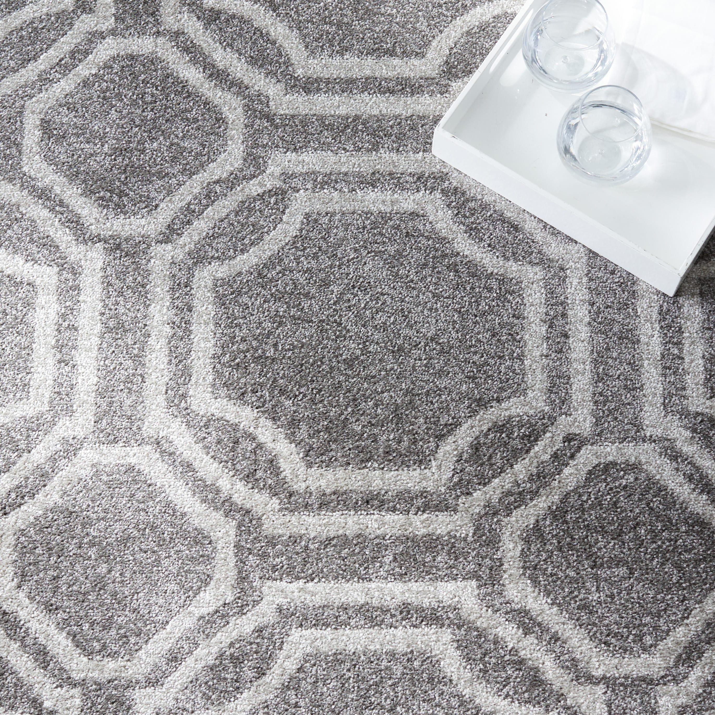 Amherst AMT411 Power Loomed Accent Rug - Grey/Light Grey - 3'x5' - Safavieh.
