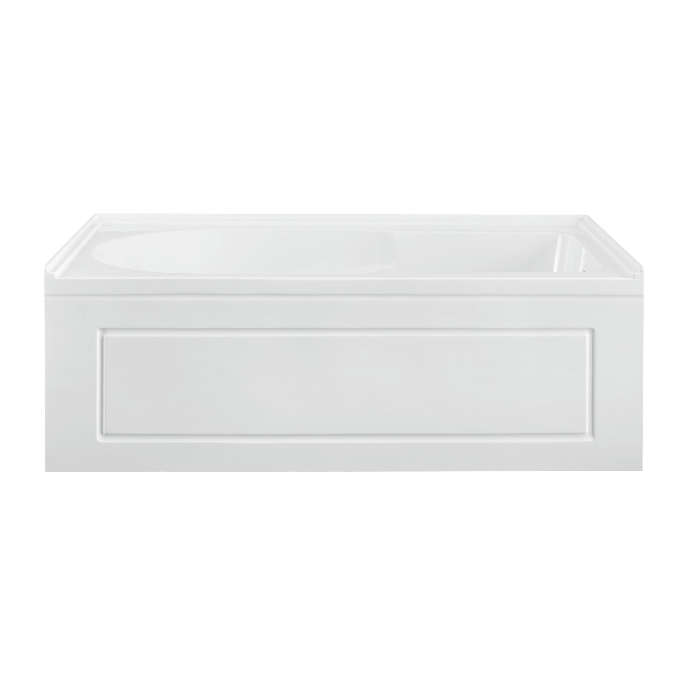 Concorde 60" x 32" Acrylic Glossy White, Alcove, Integral, Apron Bathtub