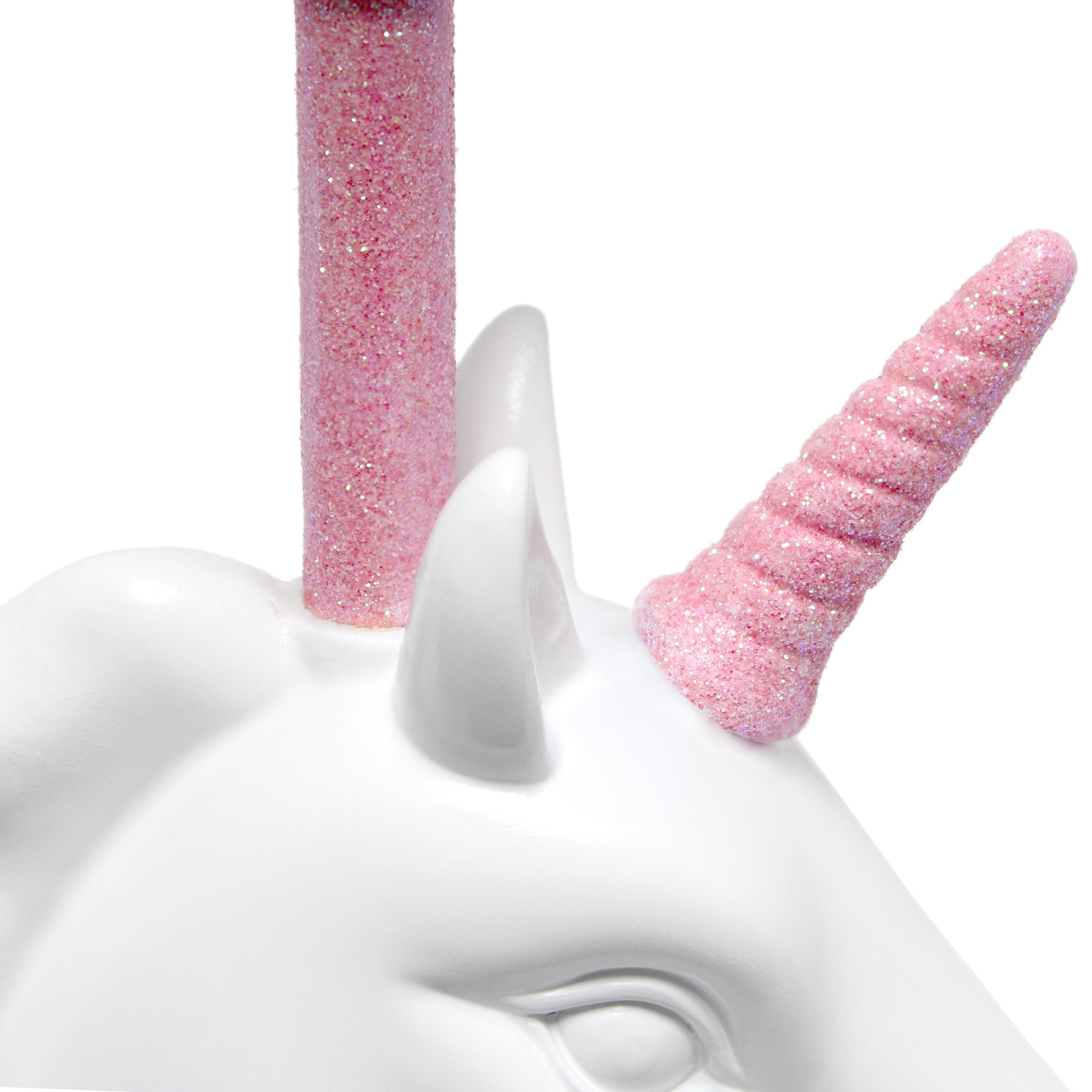 Creekwood Home Whimsilux 15.5" Enchanting Unicorn Dreams Table Lamp Pink