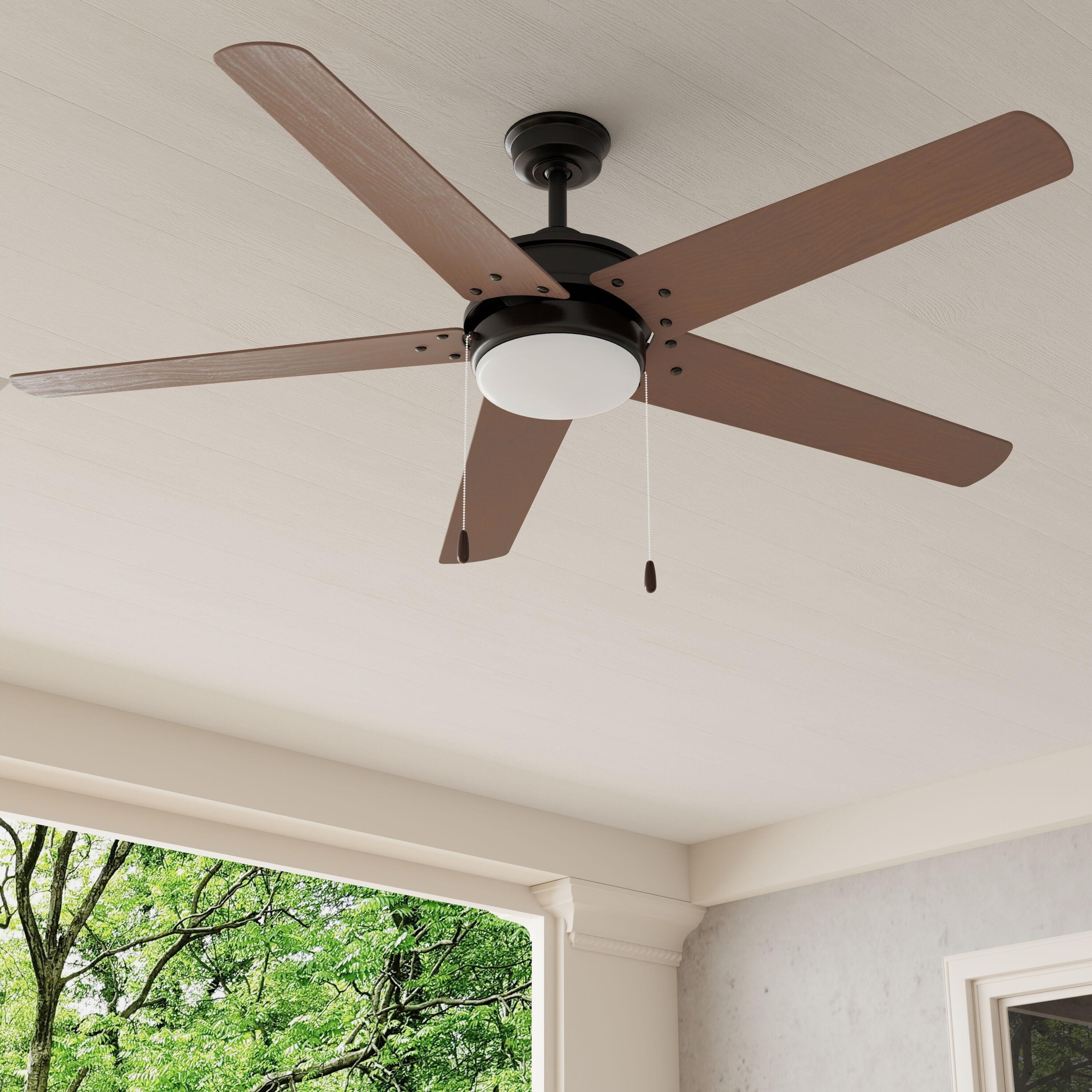 P2574-8030K-Progress Lighting-Whirl - Wide - Ceiling Fan - 1 Light - Damp Rated in Transitional style - 60 Inches wide by 15.88 Inches high-Forged