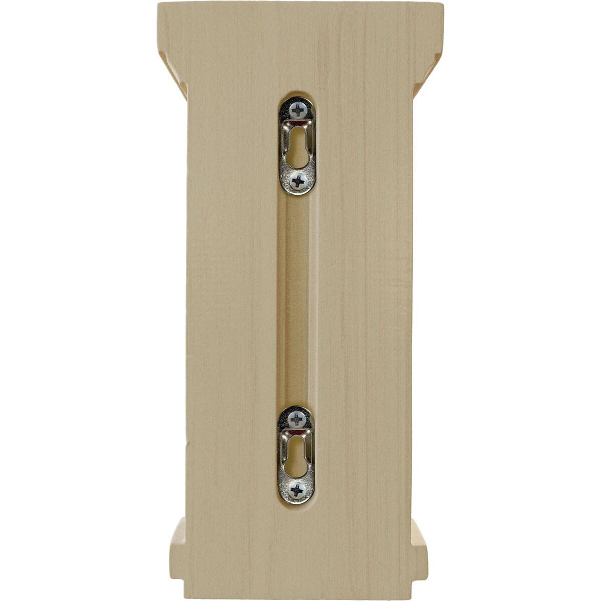 Ekena Millwork 4 3/4"W x 5"D x 10"H Traditional Recessed Corbel, Rubberwood
