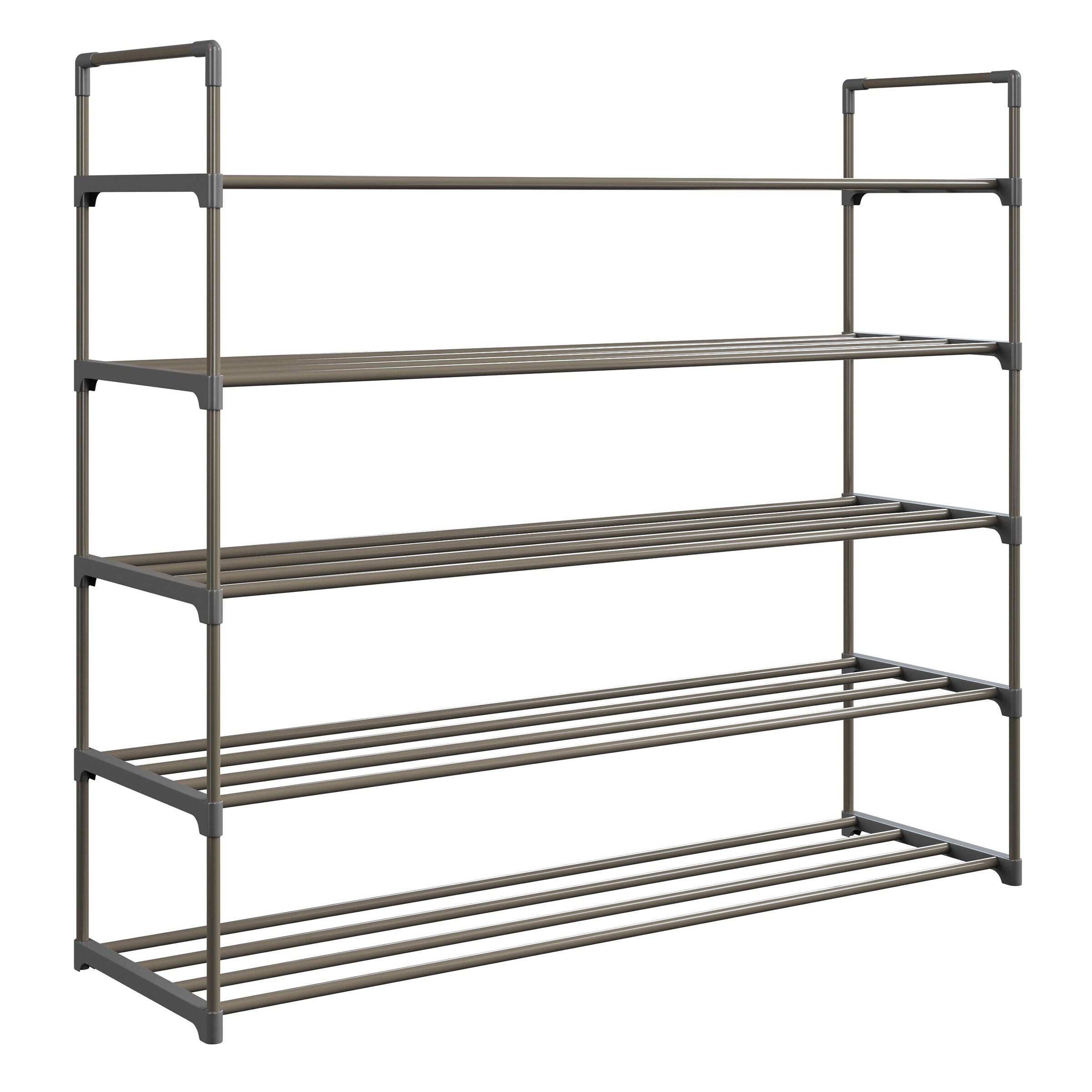 Hastings Home Five-Tier 30-Pair Shoe Storage Rack