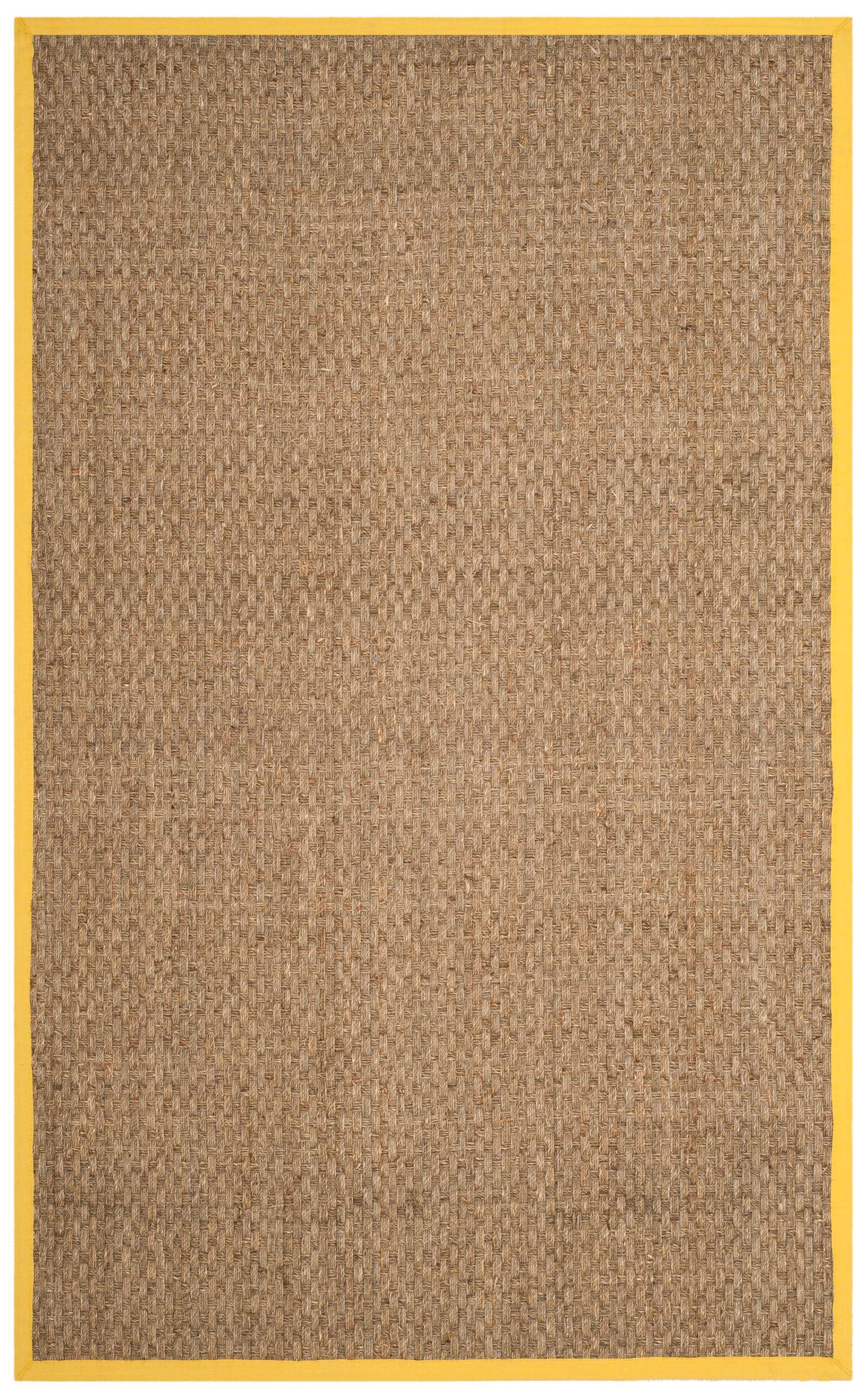 Natural Fiber NF114 Power Loomed Indoor Area Rug - Natural/Gold - 4'x6' - Safavieh.