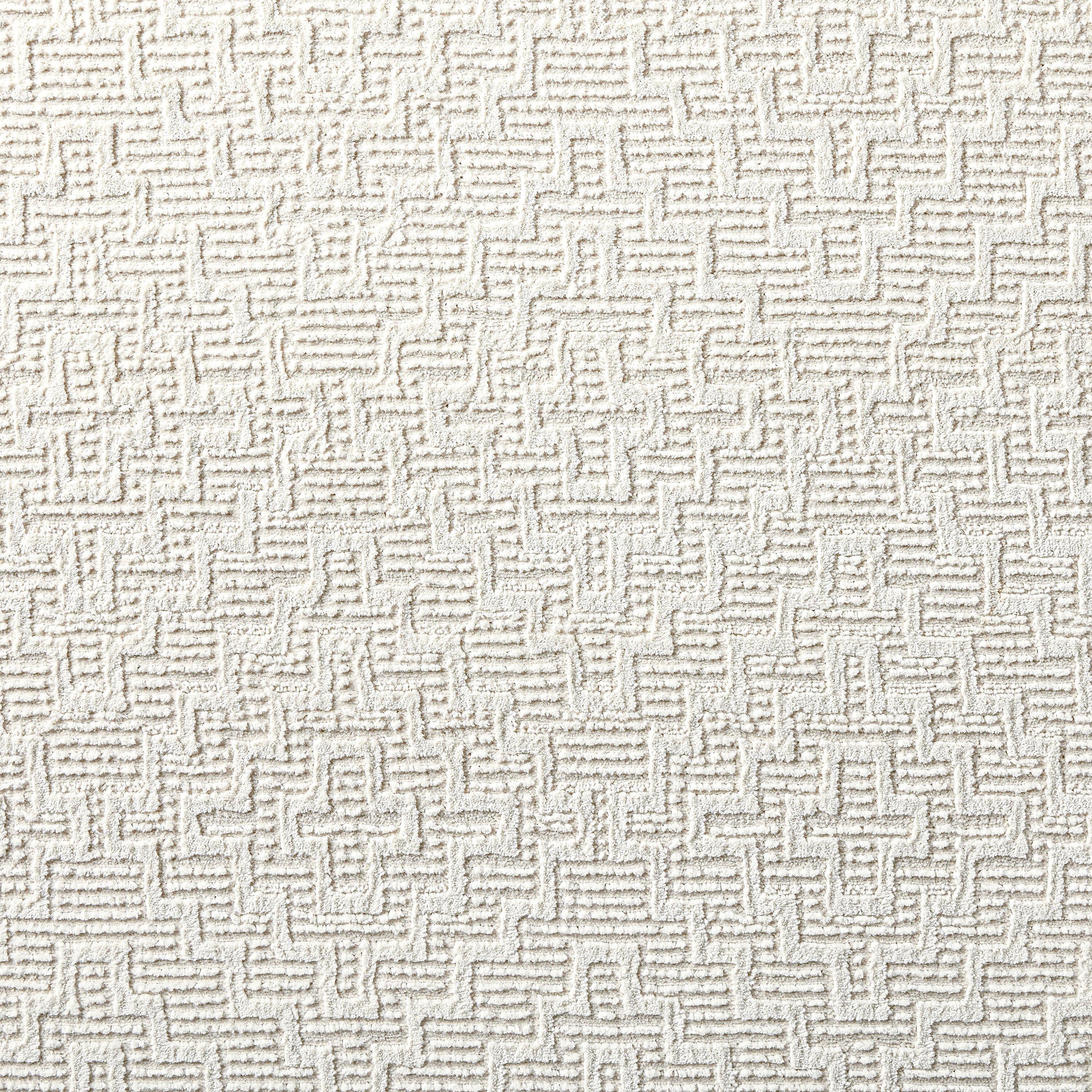 Town & Country Living TOWN & COUNTRY LUXE Tretta Modern Geo Area Rug with Plush High-Low Texture, Ivory