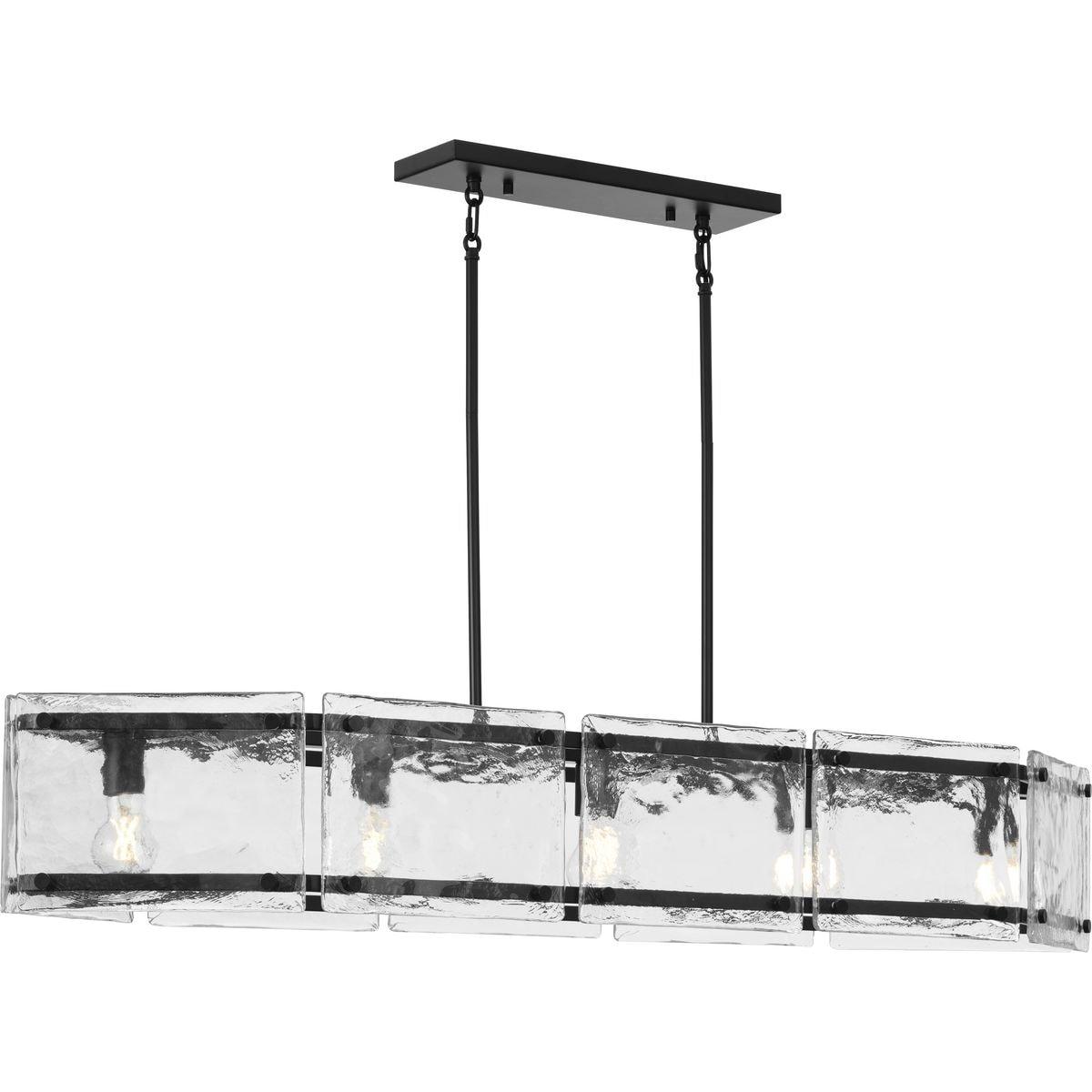 Progress Lighting Rivera 5 - Light Dimmable Linear Chandelier