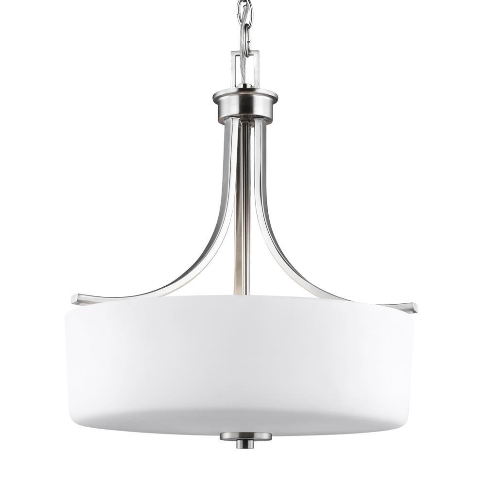 Canfield 3-Light Brushed Nickel Pendant