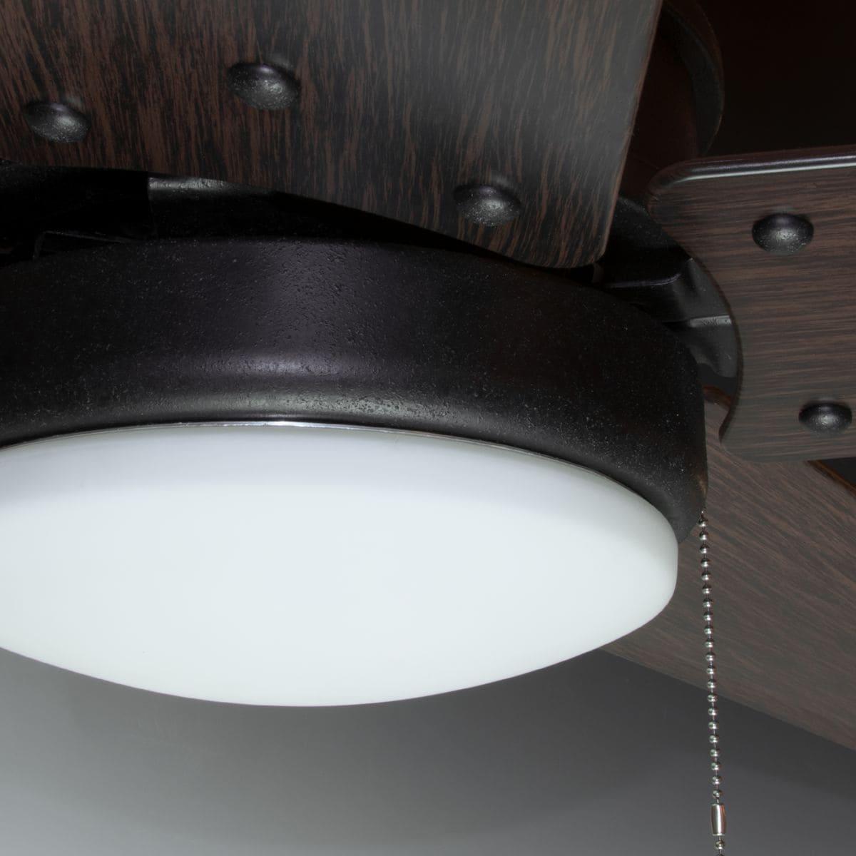 P2574-8030K-Progress Lighting-Whirl - Wide - Ceiling Fan - 1 Light - Damp Rated in Transitional style - 60 Inches wide by 15.88 Inches high-Forged