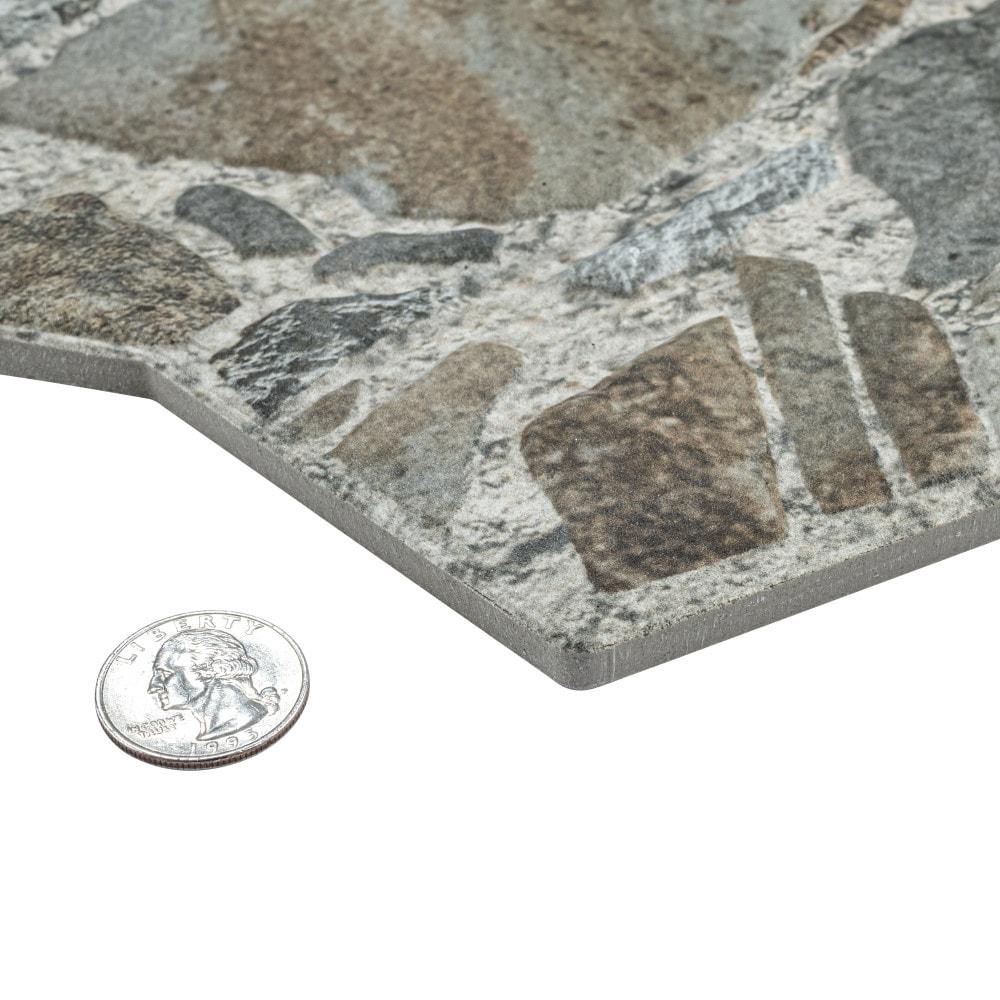 Rambla 15" x 23" Porcelain Stone Look Wall & Floor Tile