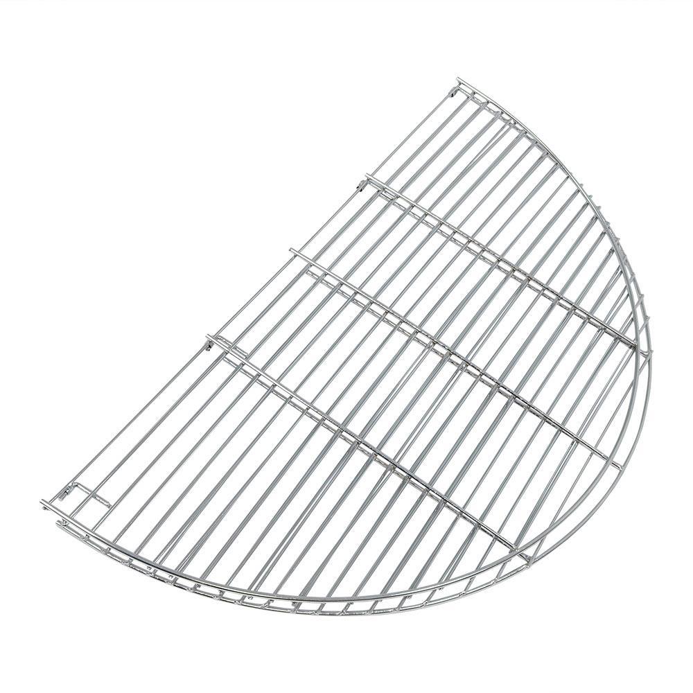 Sunnydaze Outdoor Camping Portable Heavy-Duty, Foldable Chrome-Plated Fire Pit Cooking Grill Grate - 36"