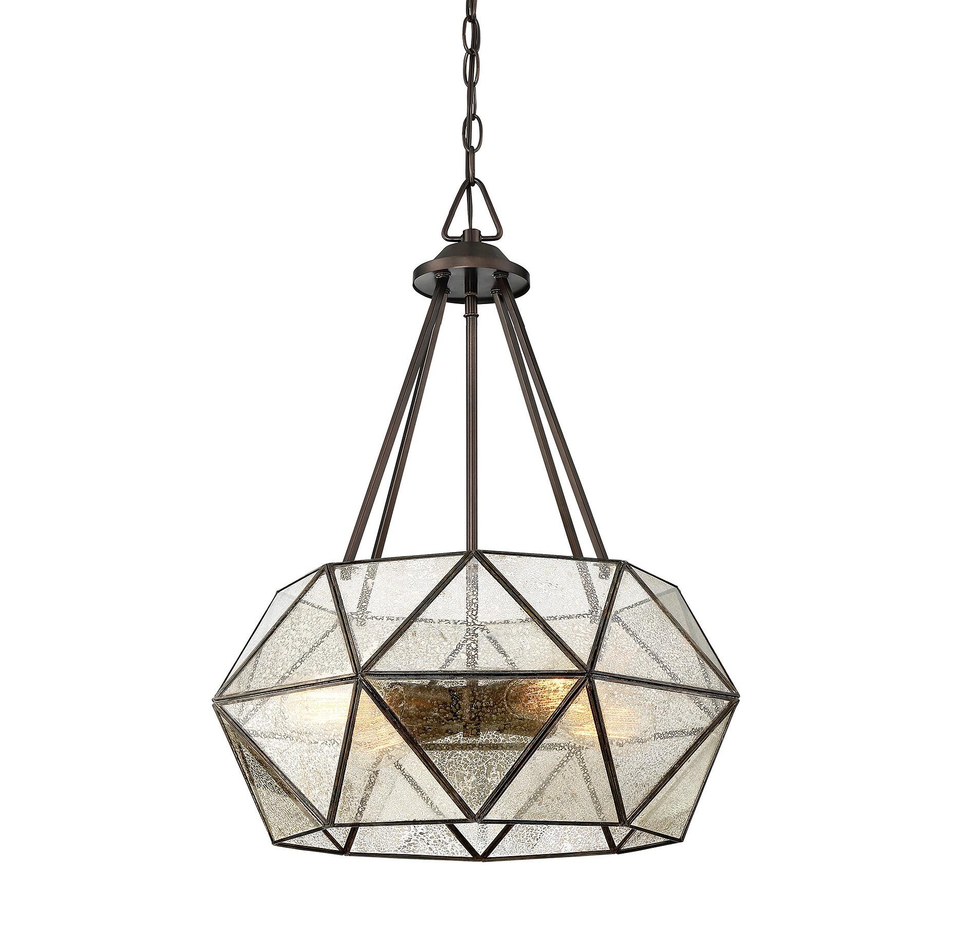 Sky 4 Light Metal Dimmable Geometric Chandelier