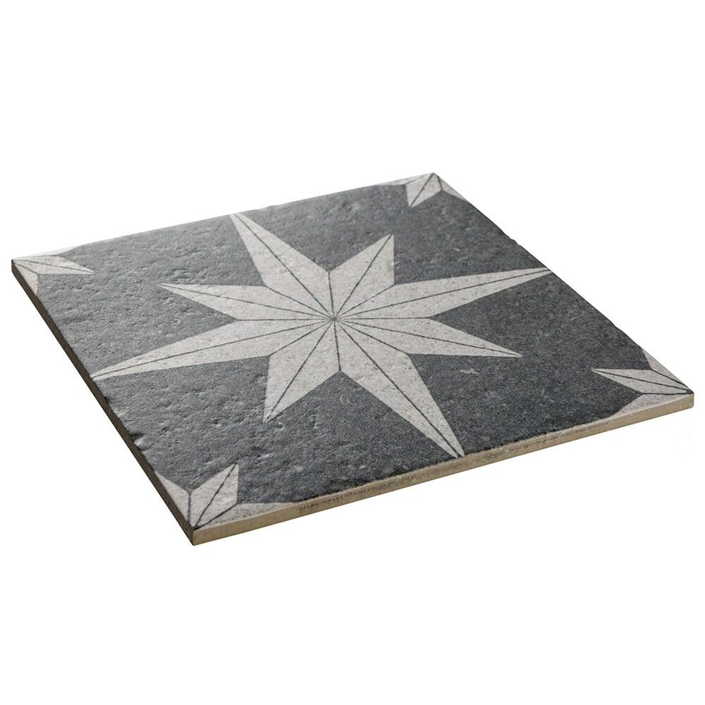 Merola Tile Compass Star 8" x 8" Porcelain Stone Look Wall & Floor Tile