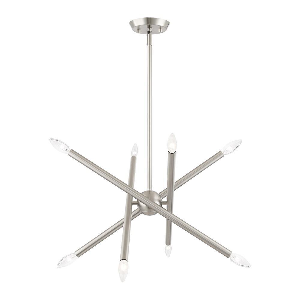 Livex Lighting Soho 8 - Light Chandelier in  Brushed Nickel