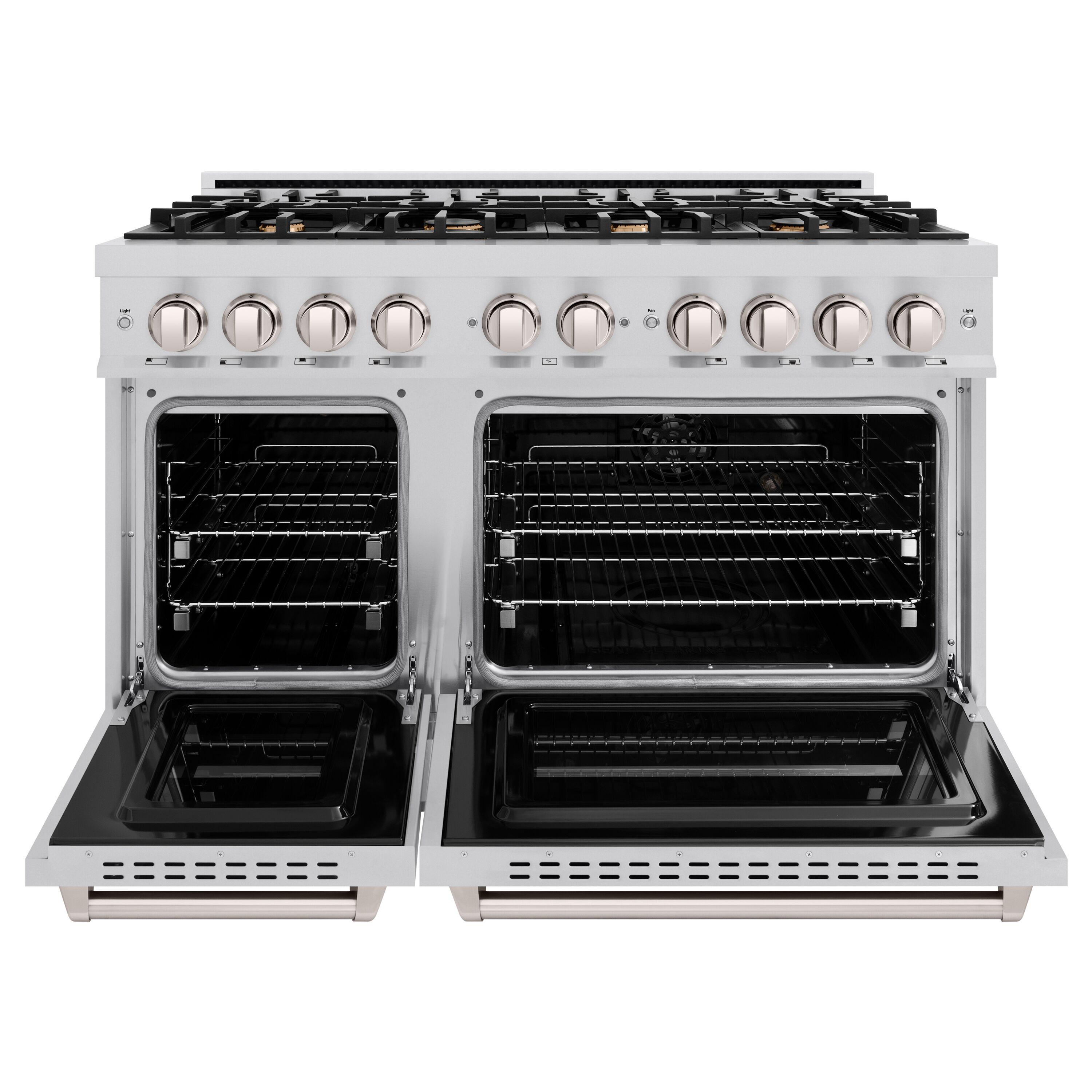 ZLINE ZLINE Autograph Edition 48 in. Classic Dual Fuel Range w/ 8 Burners & Accents CDR-BR-48