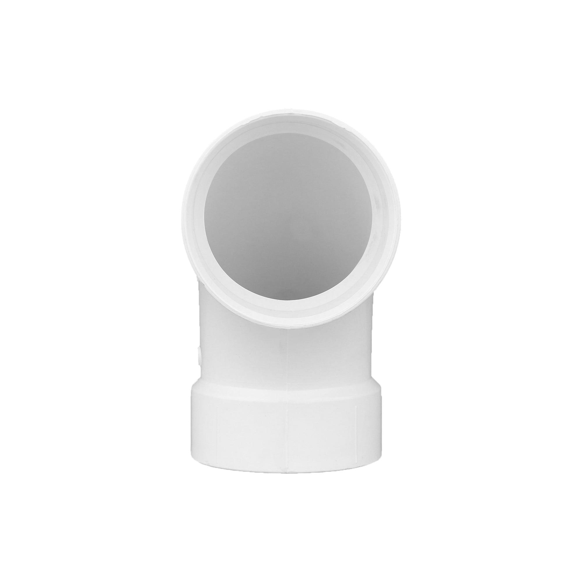 Plastic Pipe Fitting, DWV  Long Sweep Elbow, 90 Degree, PVC, 3-In.
