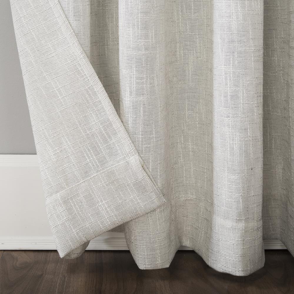 Scott Living Wallis Crosshatch Slub Textured Linen Blend Sheer Rod Pocket Curtain Panel