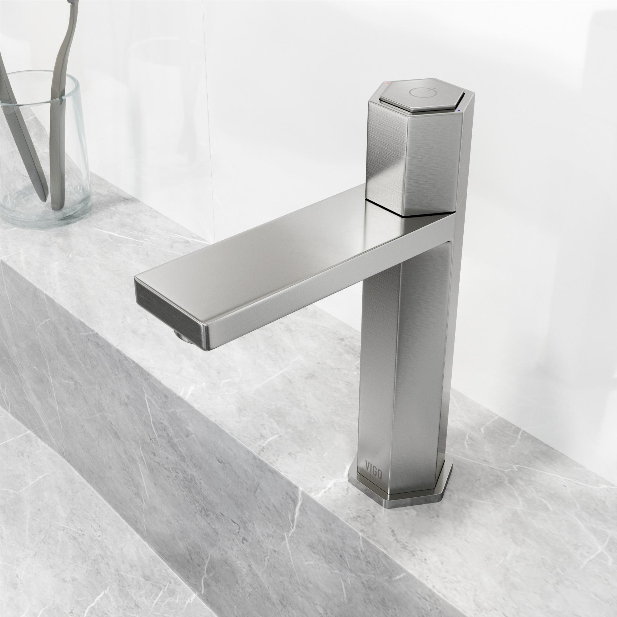 Nova 8" H Single Handle Single Hole Bathroom Faucet