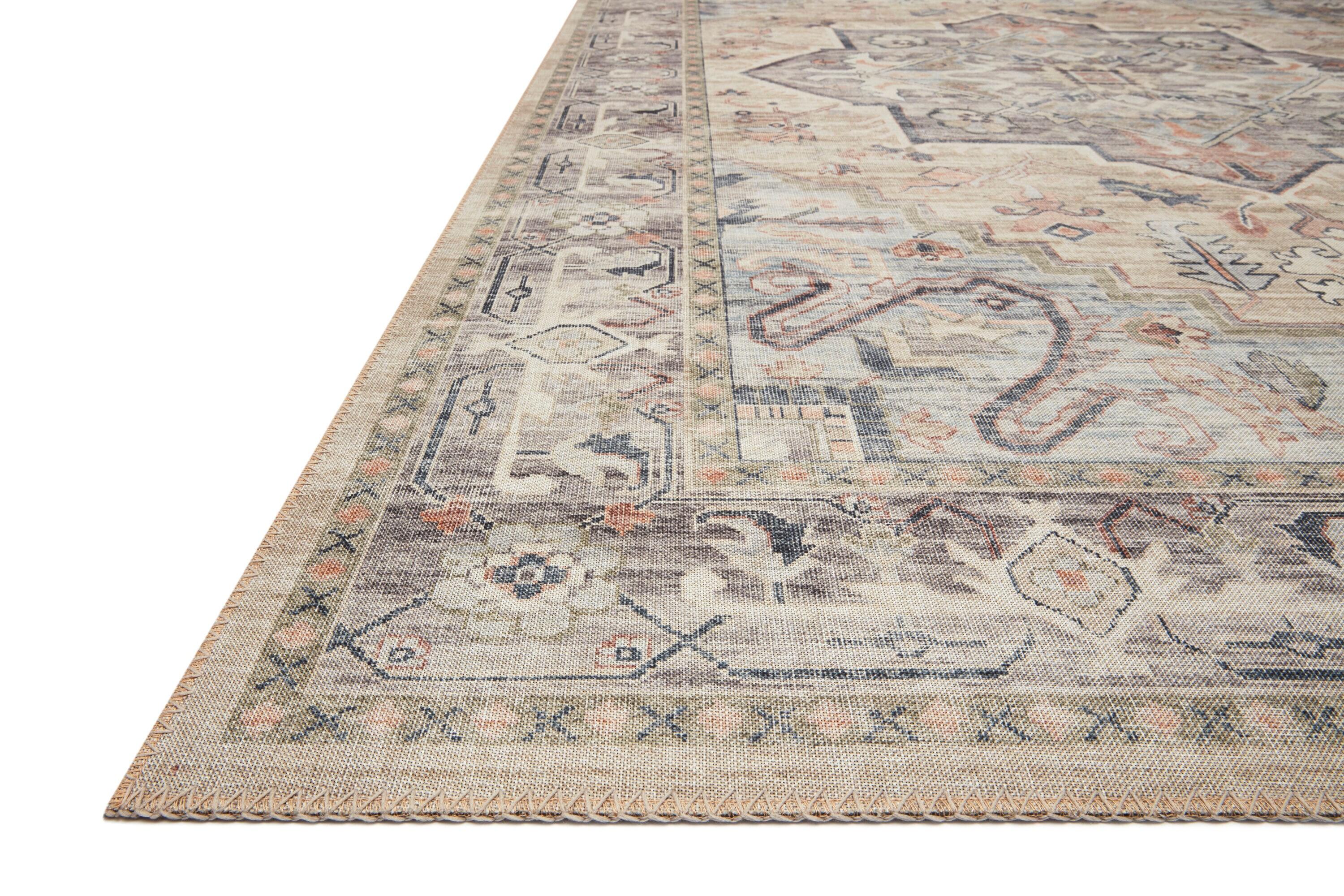 2'x5' Hathaway Rug Ivory - Loloi Rugs: Traditional Medallion Flat Pile Indoor Runner, Machine Made, Canvas Backing