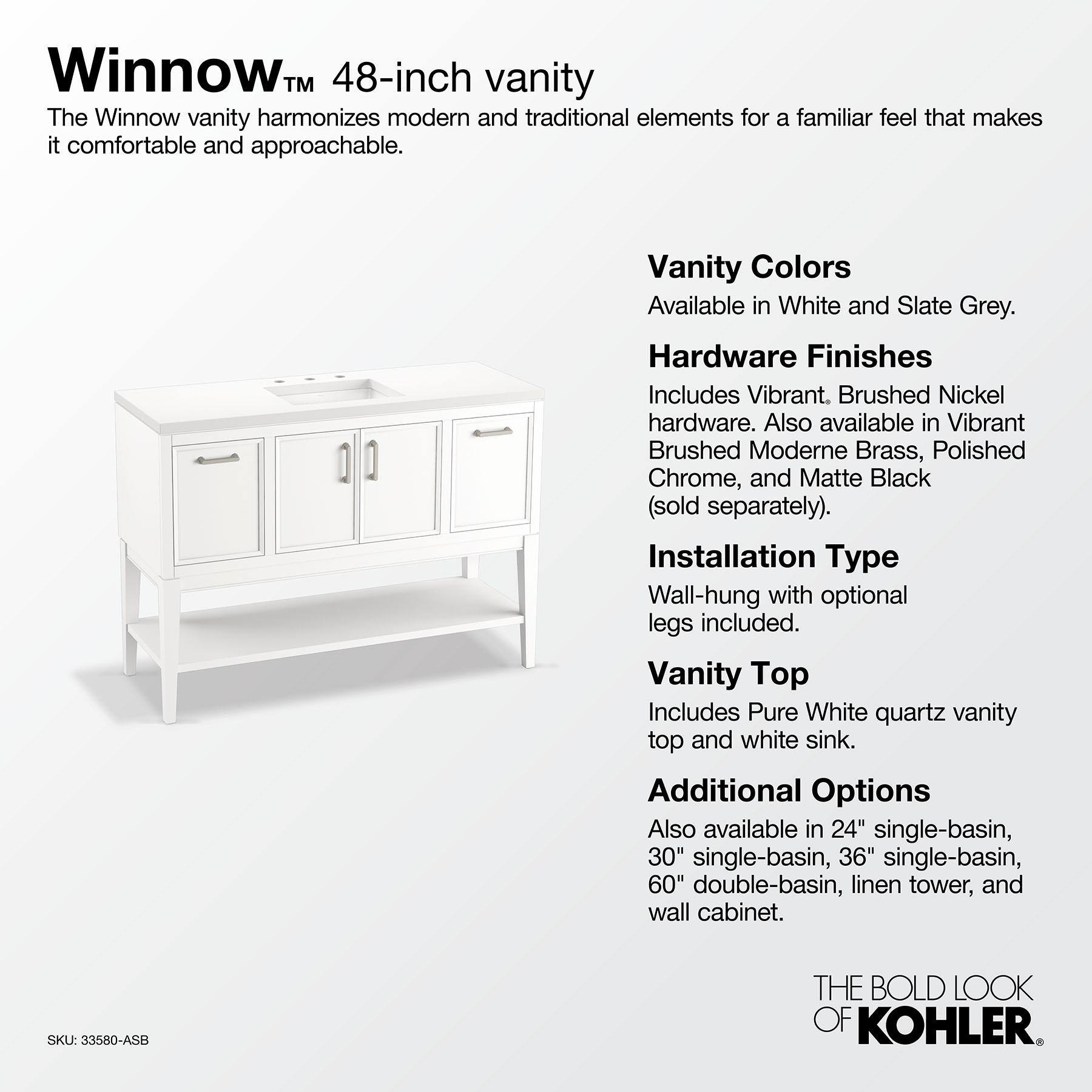 Winnow 48-In Bathroom Vanity Set