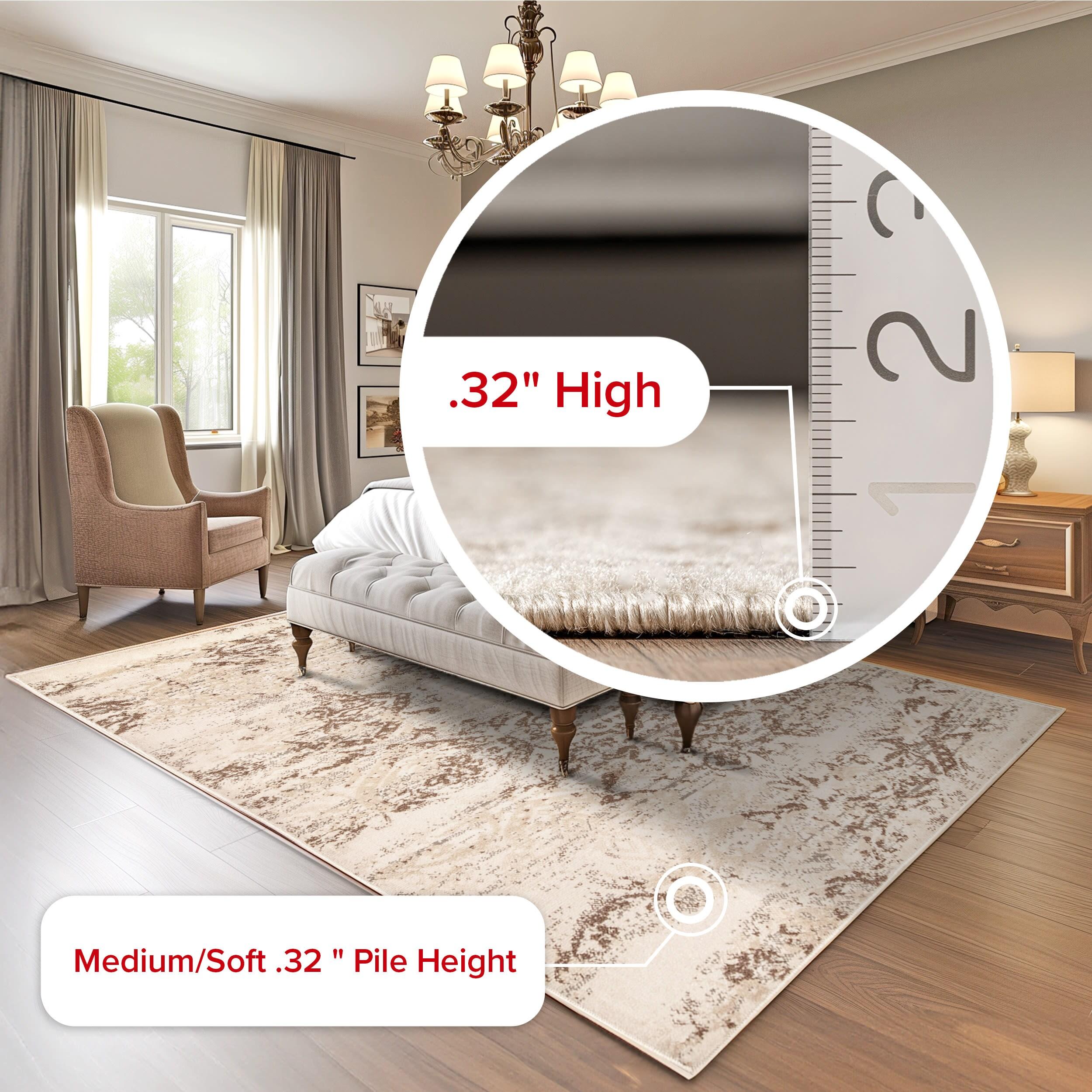 Nuloom Freja Floral & Paisley 9x12 Indoor Area Rug for Living Room Bedroom Dining Room Kitchen, Beige/Ivory