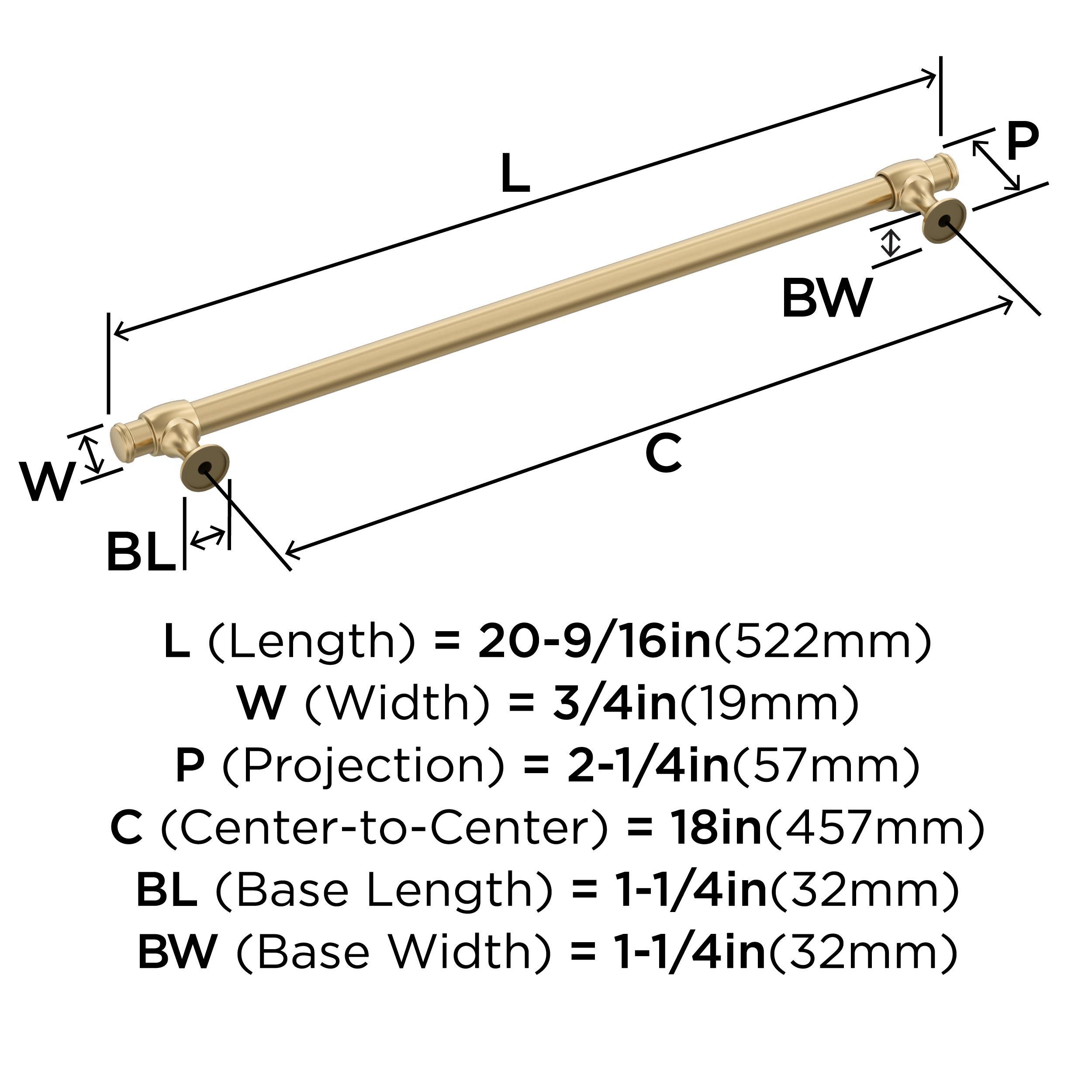 Winsome 18" Center to Center Appliance Pull