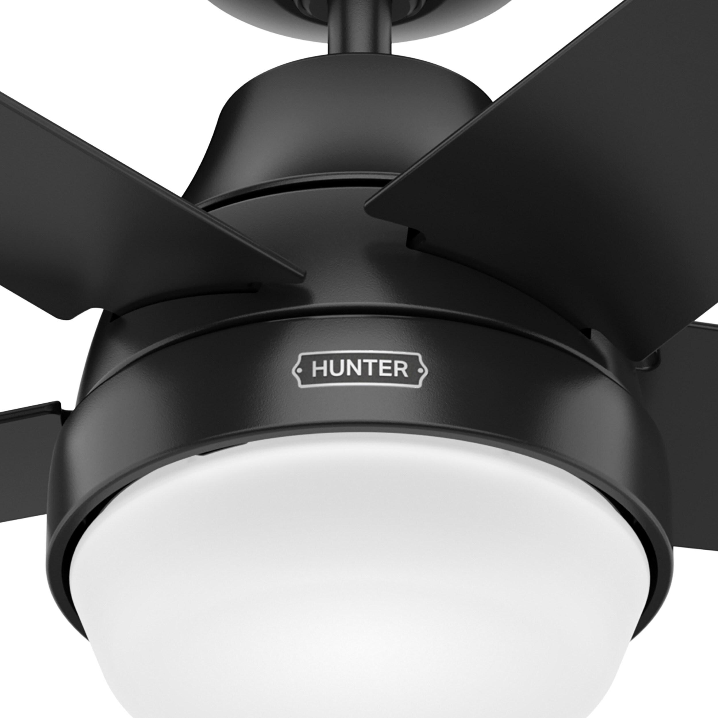 52" Aerodyne 5 - Blade Smart Standard Ceiling Fan with Lights and Remote