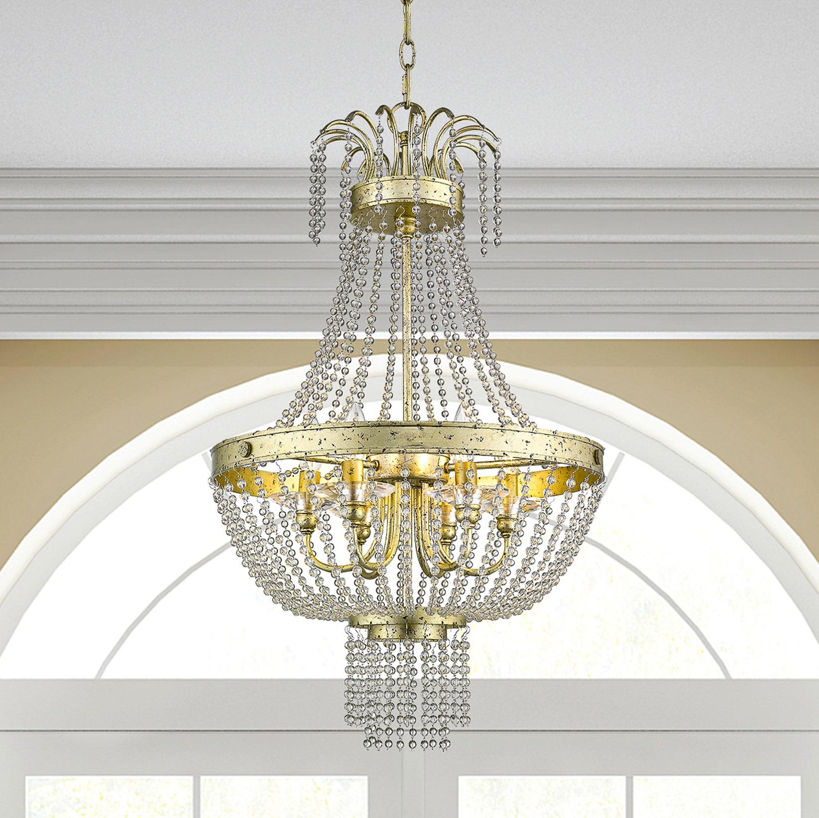 Livex Lighting Valentina 6 - Light Chandelier in  Winter Gold