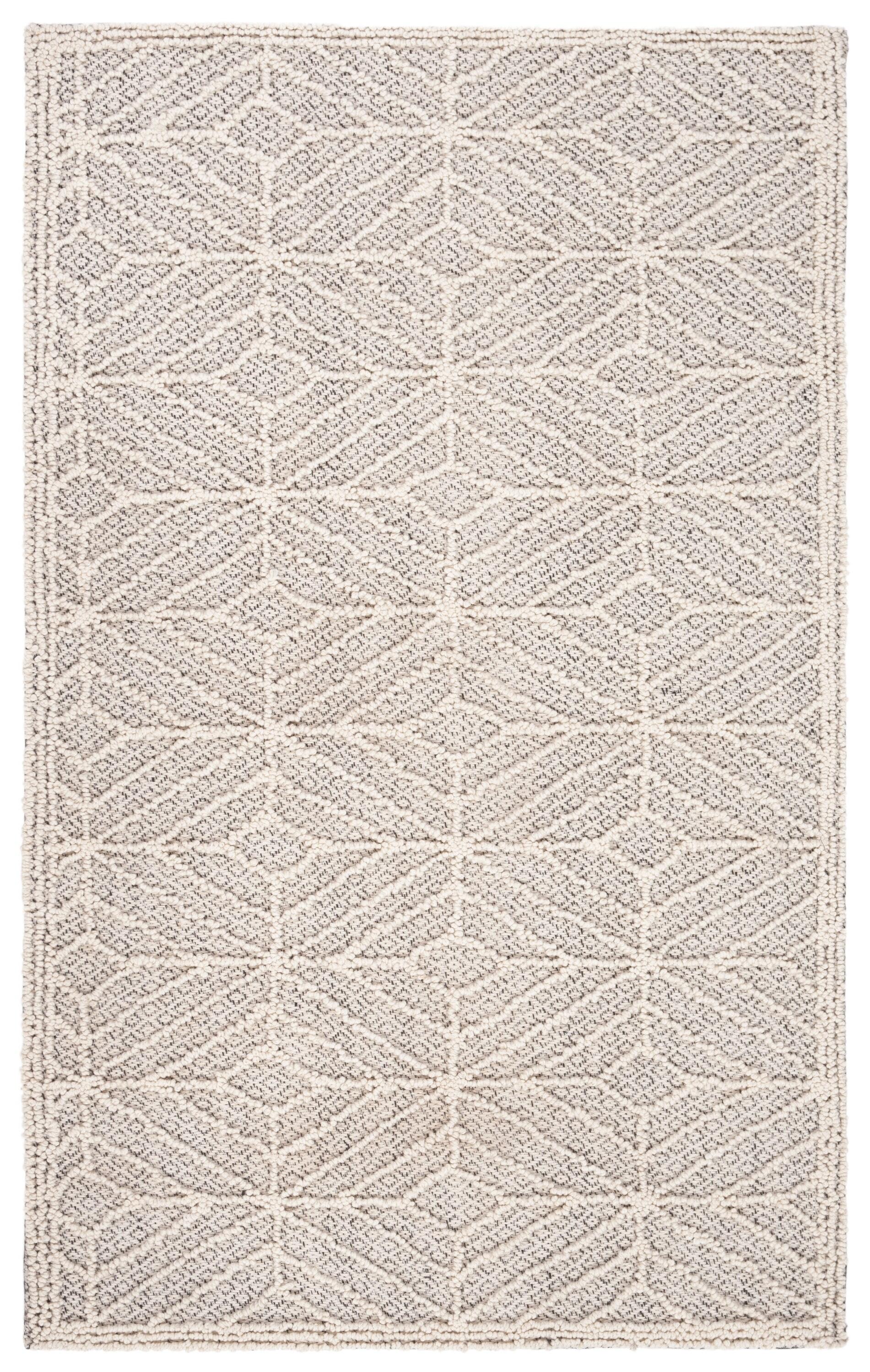 Trace TRC212 Hand Tufted Accent Rug - Ivory/Black - 2'3"x4' - Safavieh.