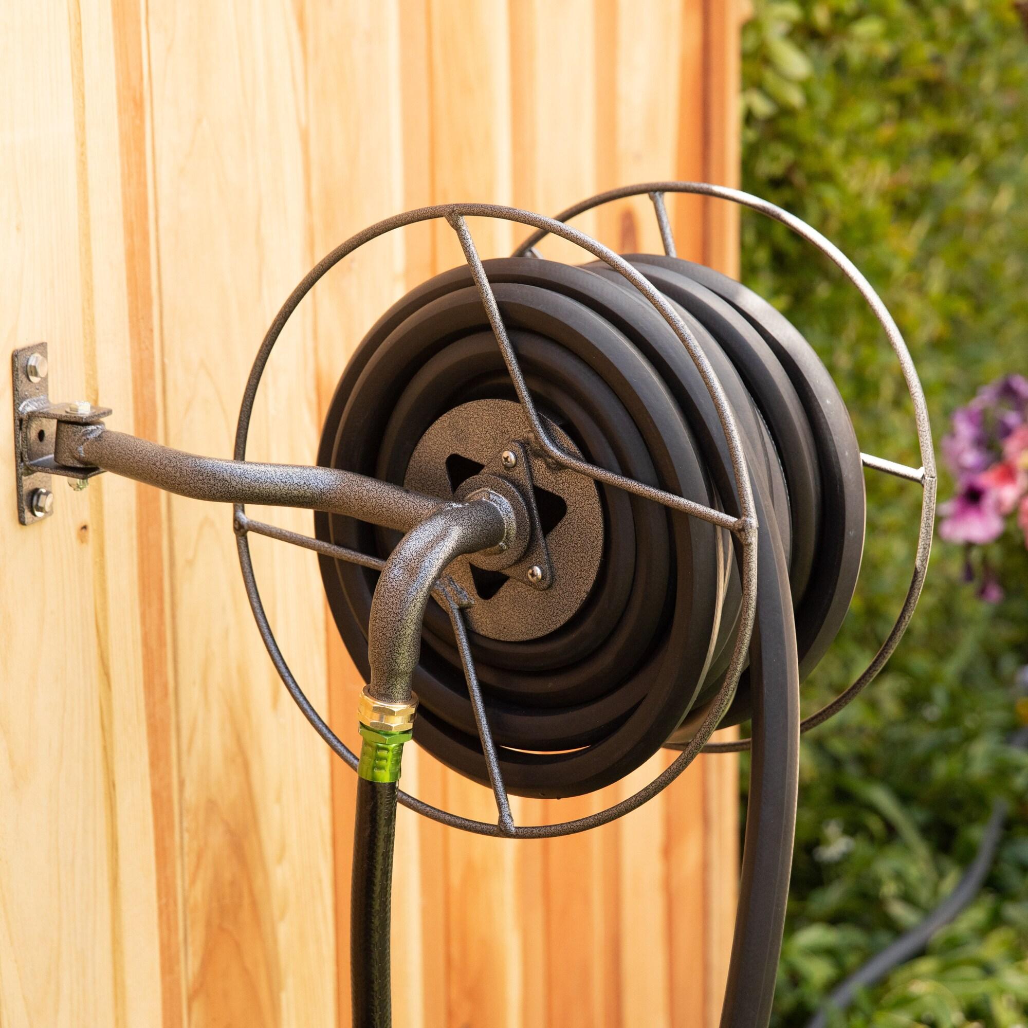 Yard Butler Yard Butler Mighty Reel Steel Wall Mounted Swivel Hose Reel - 75'