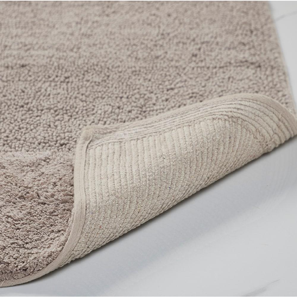 Better Trends 4 Piece Bathroom Rug Set 100% Cotton Non-Slip Washable Bath Mat, Soft & Absorbent Bath Rugs for Bath Room, Shower, Bathtub & Spa Floors Beige Granada Collection