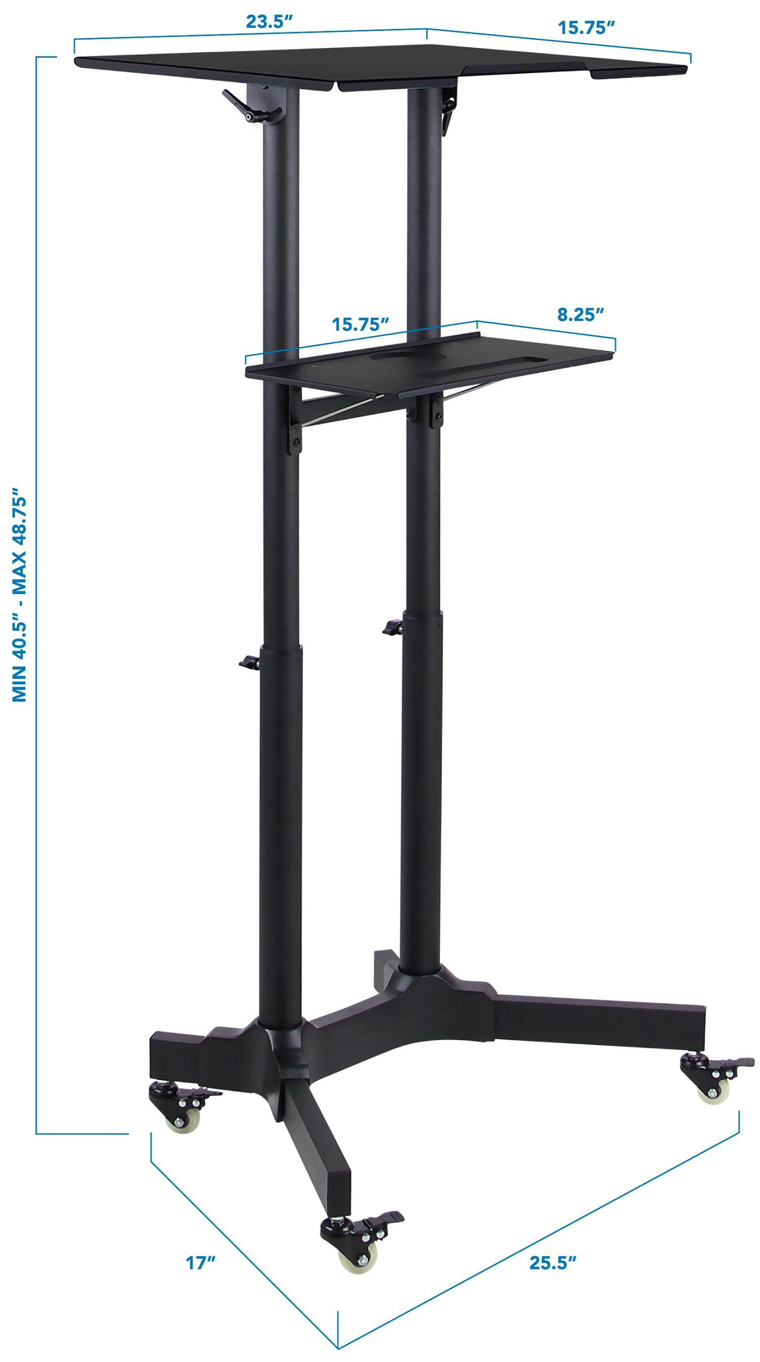 Mount-It! Mobile Standing Height Desk, Portable Podium and Rolling Presentation Lectern