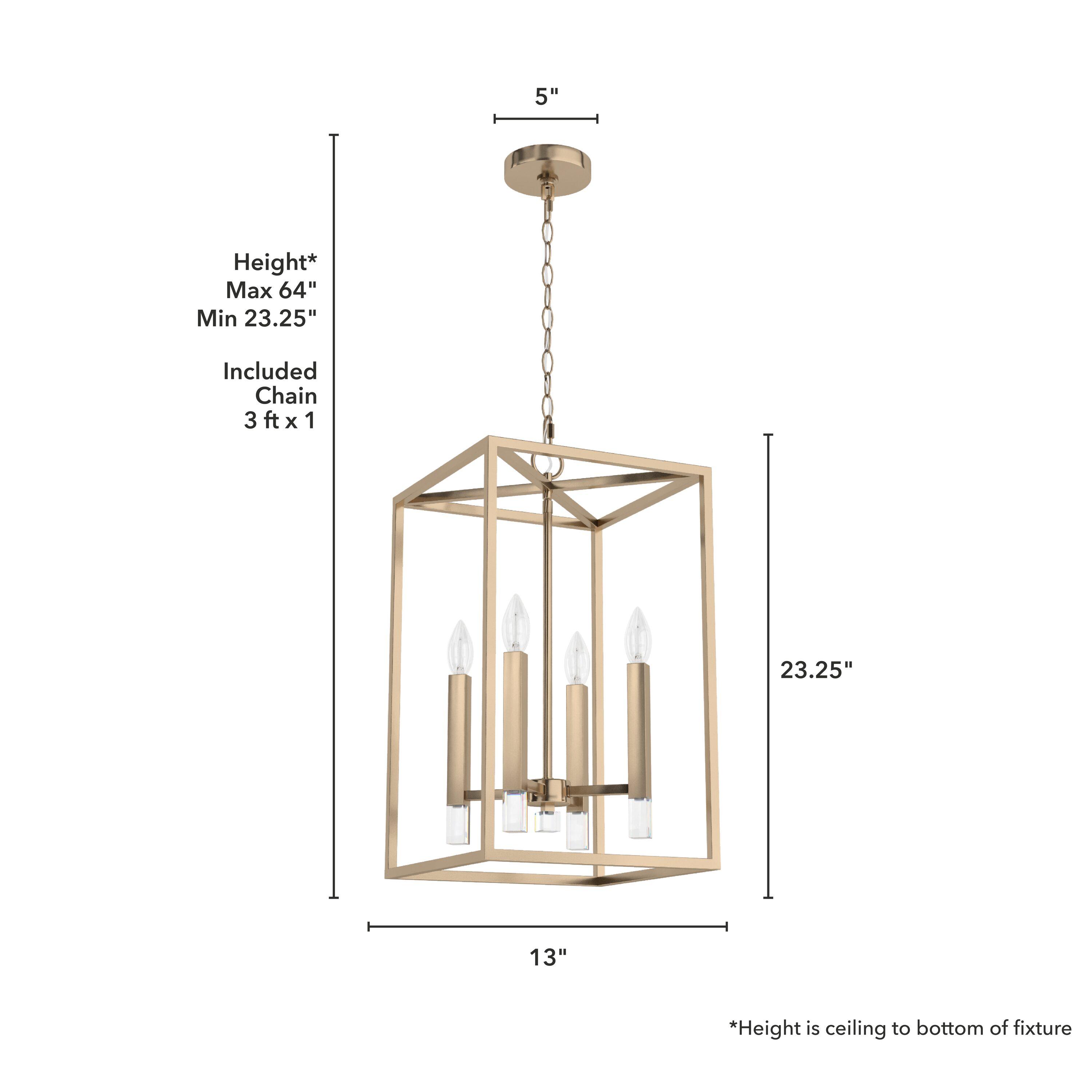 Hunter Sunjai 4 Light Pendant 13 Inch Ceiling Light Fixture