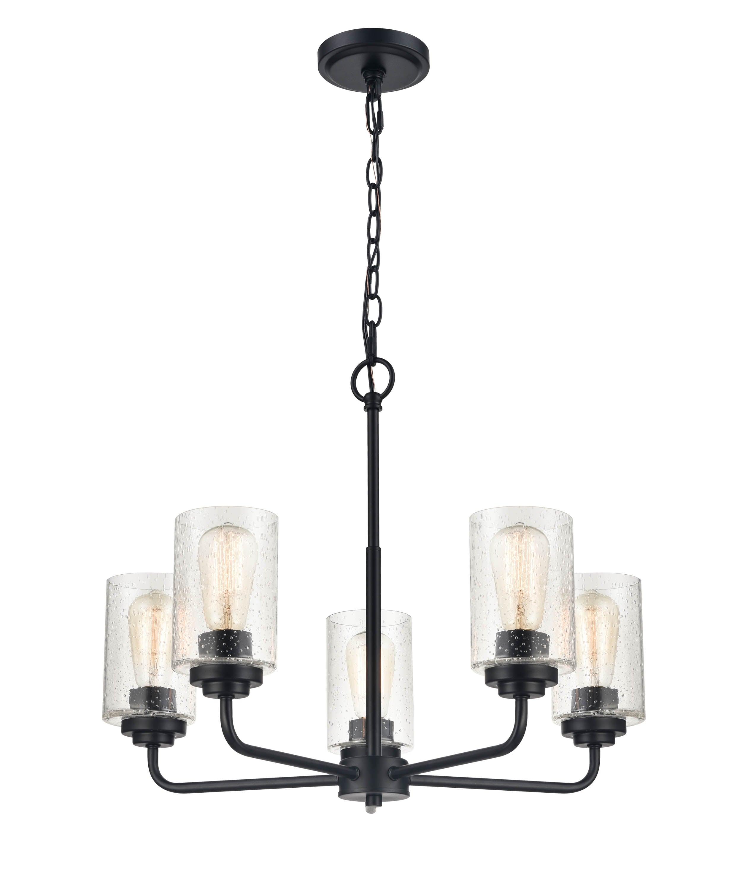 Millennium Lighting Moven 5 - Light Chandelier in  Matte Black