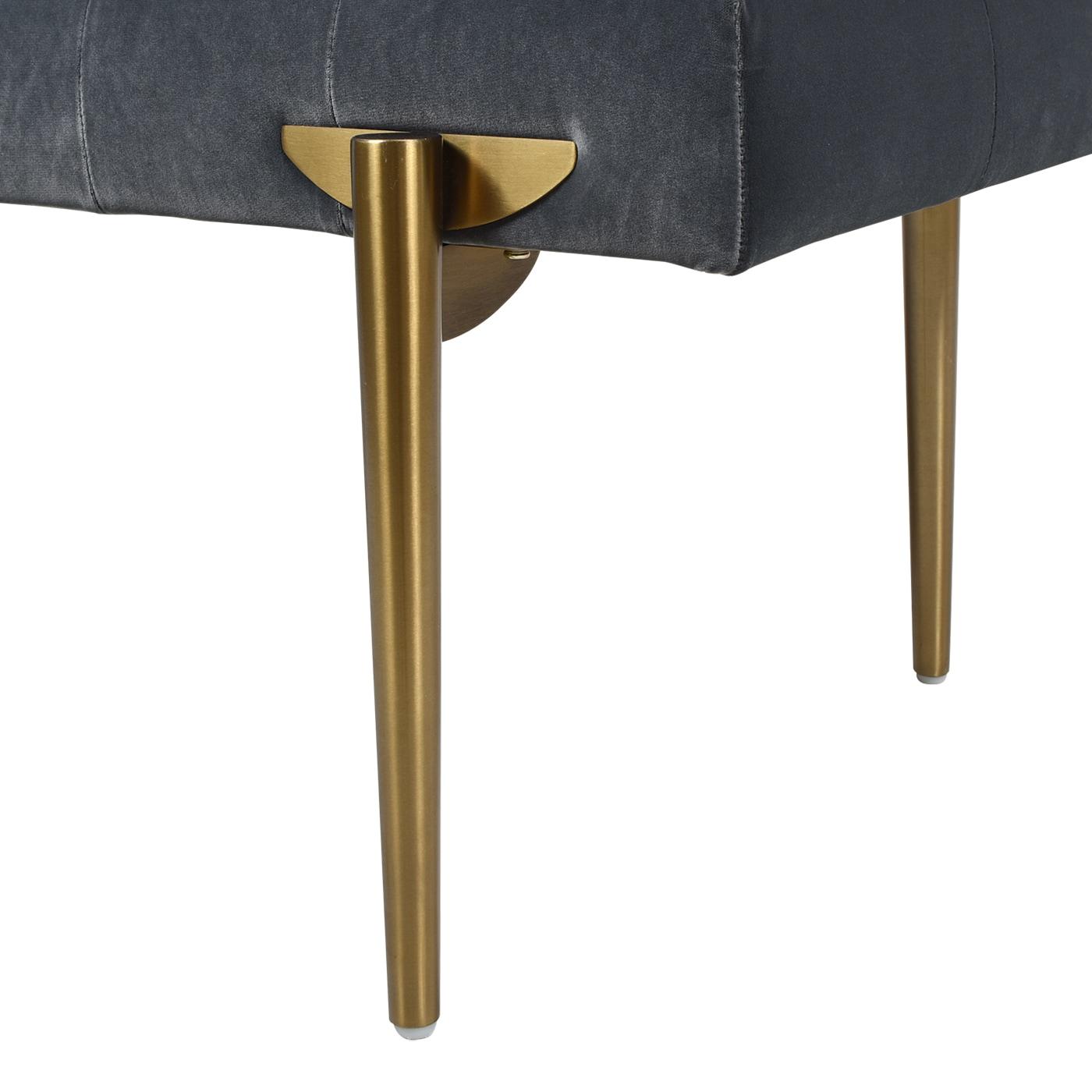 Velvet Upholstered Bench
