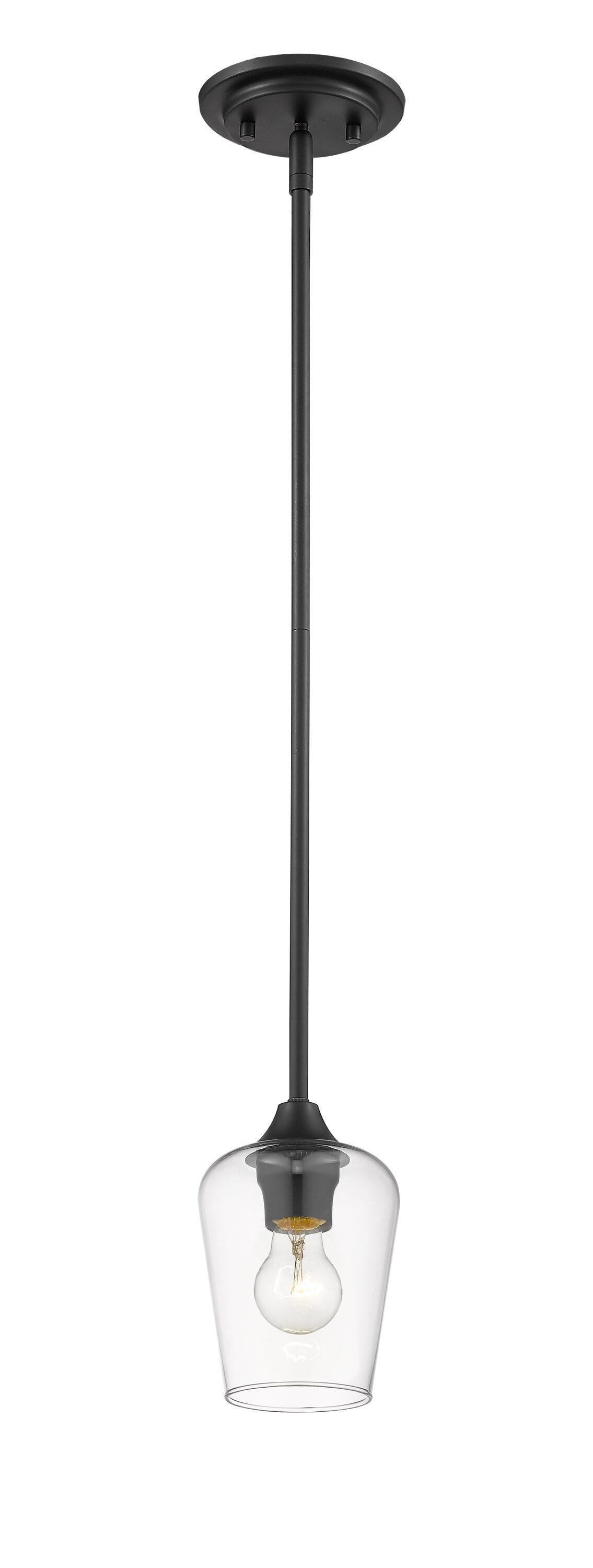 Z-Lite Joliet 1 - Light Pendant in  Matte Black